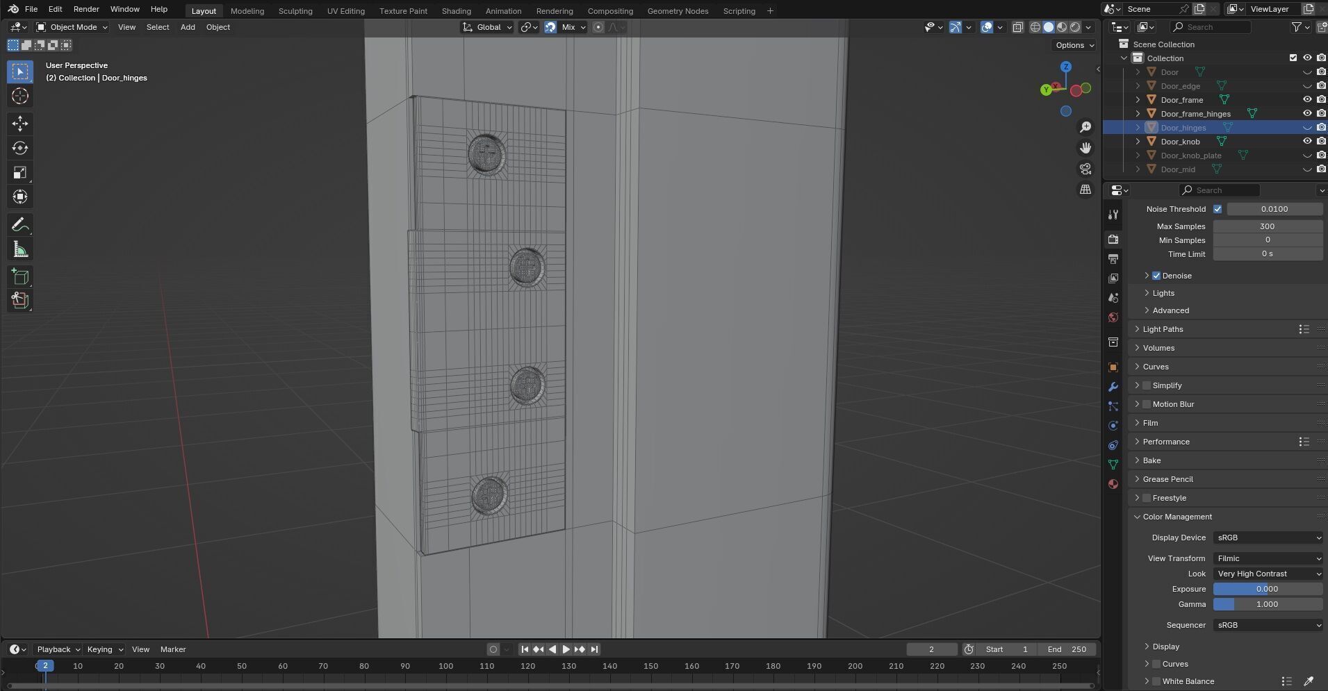 Door Design CG76 3D model_8
