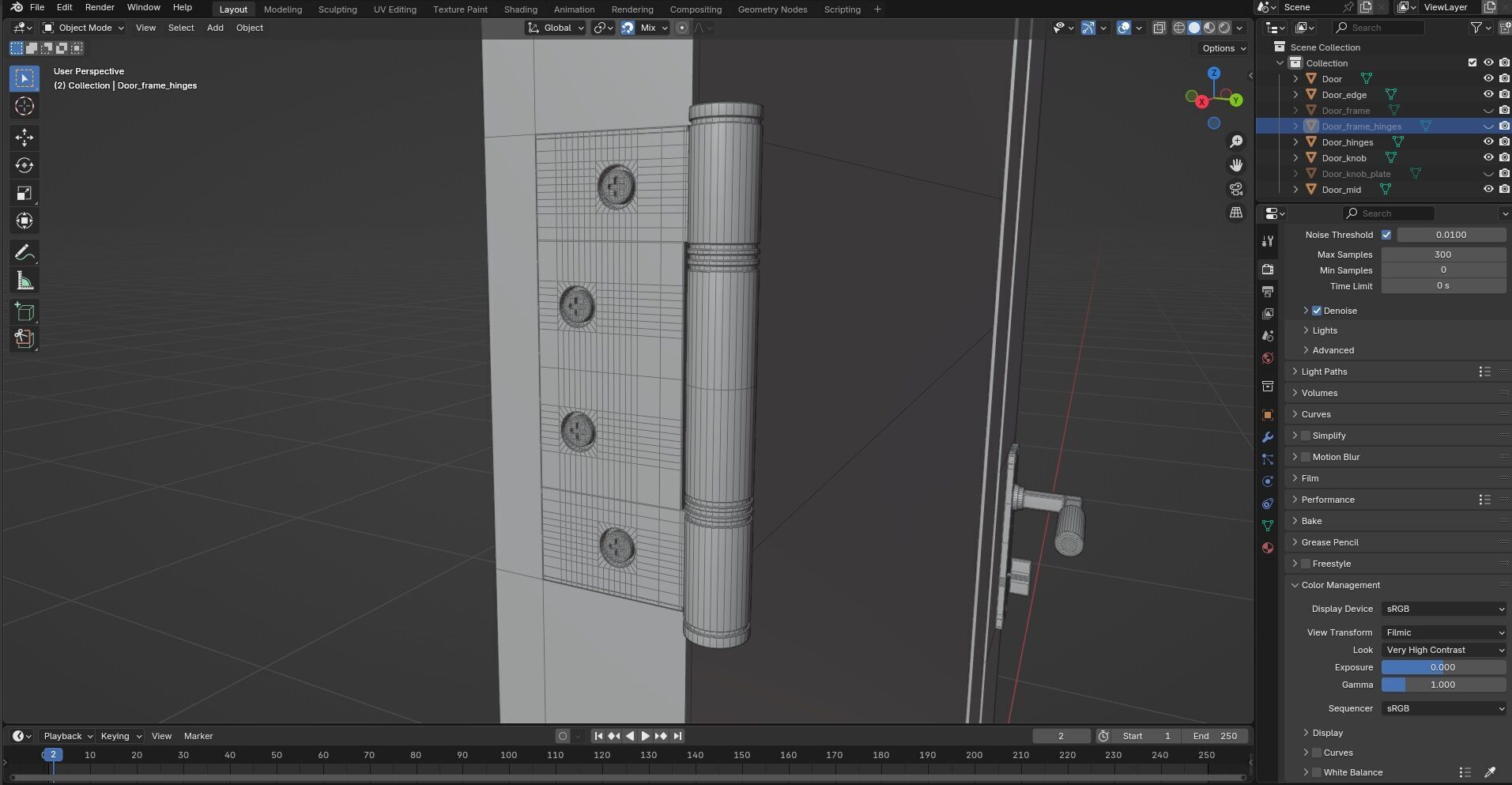 Door Design CG76 3D model_9
