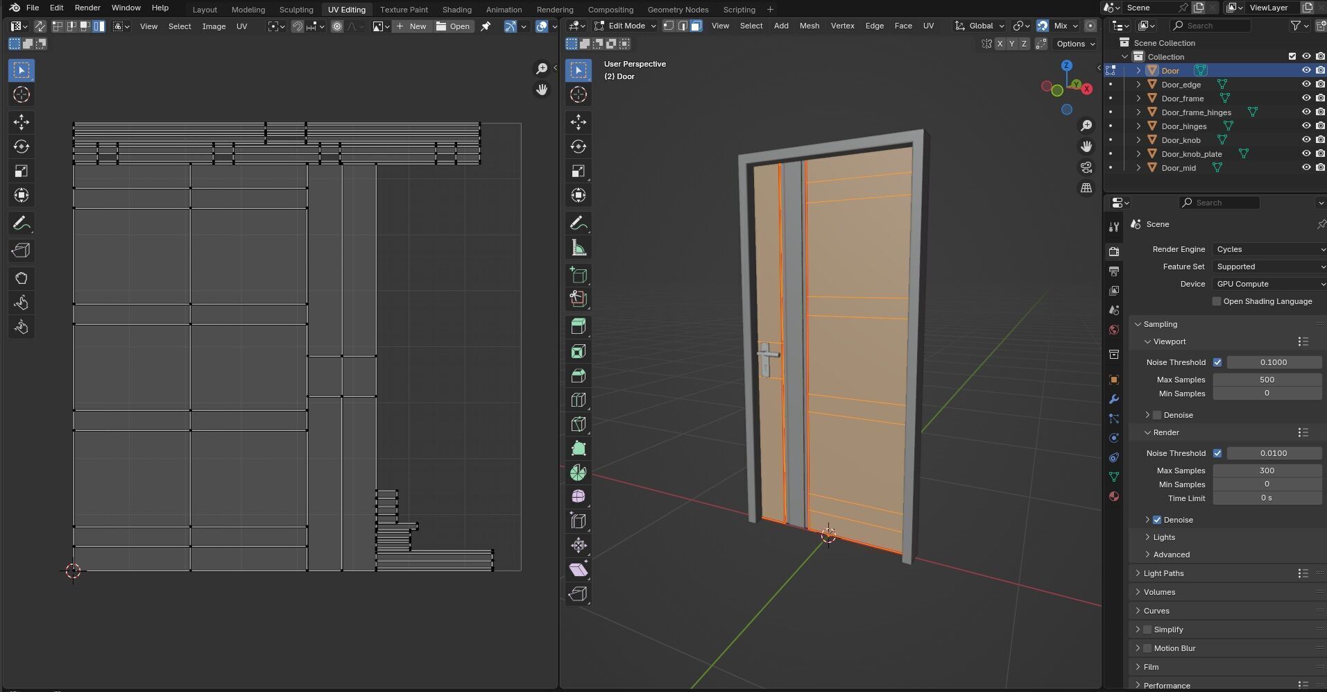 Door Design CG76 3D model_13