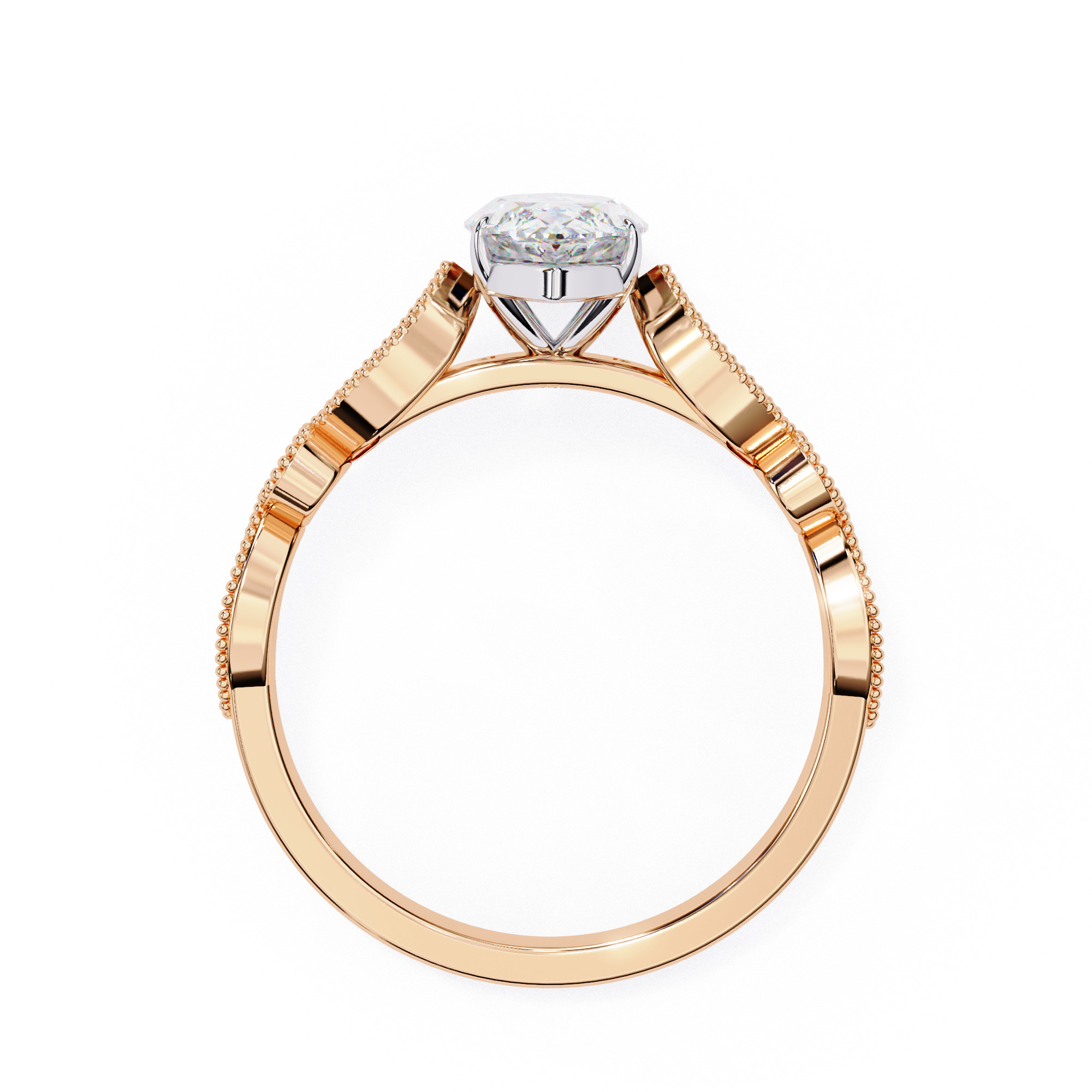 MARQUISE DIAMOND RING -CAD-073 3D model_8