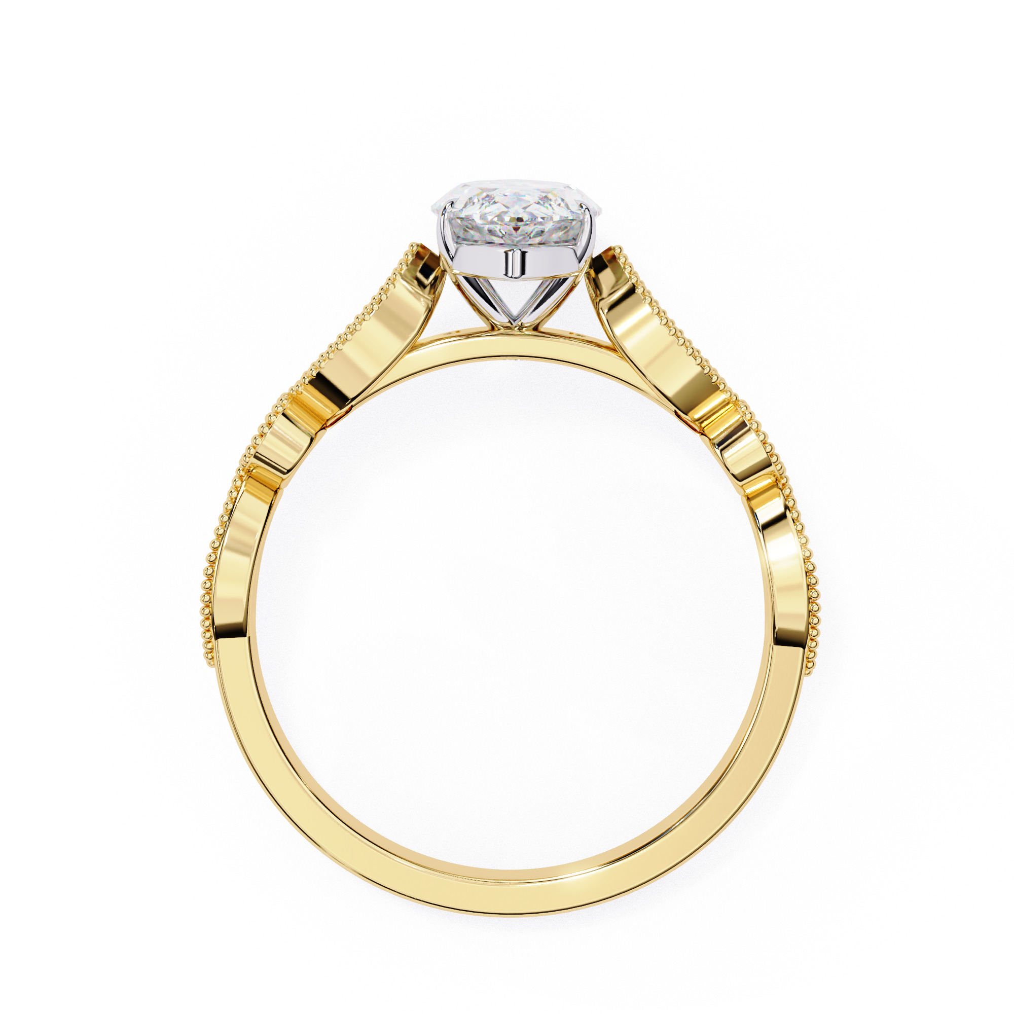 MARQUISE DIAMOND RING -CAD-073 3D model_7