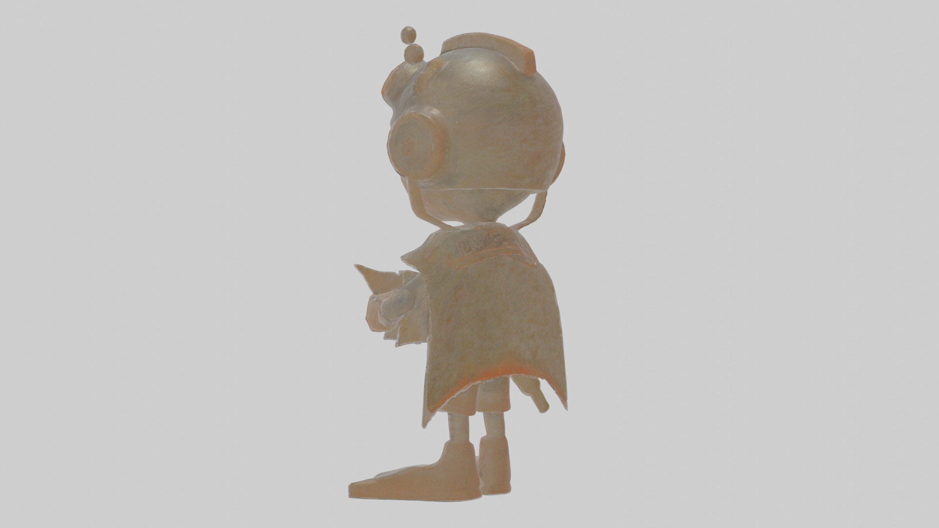 Cartoon Alistair the Abyssal Explorer Model Low-poly 3D model_2