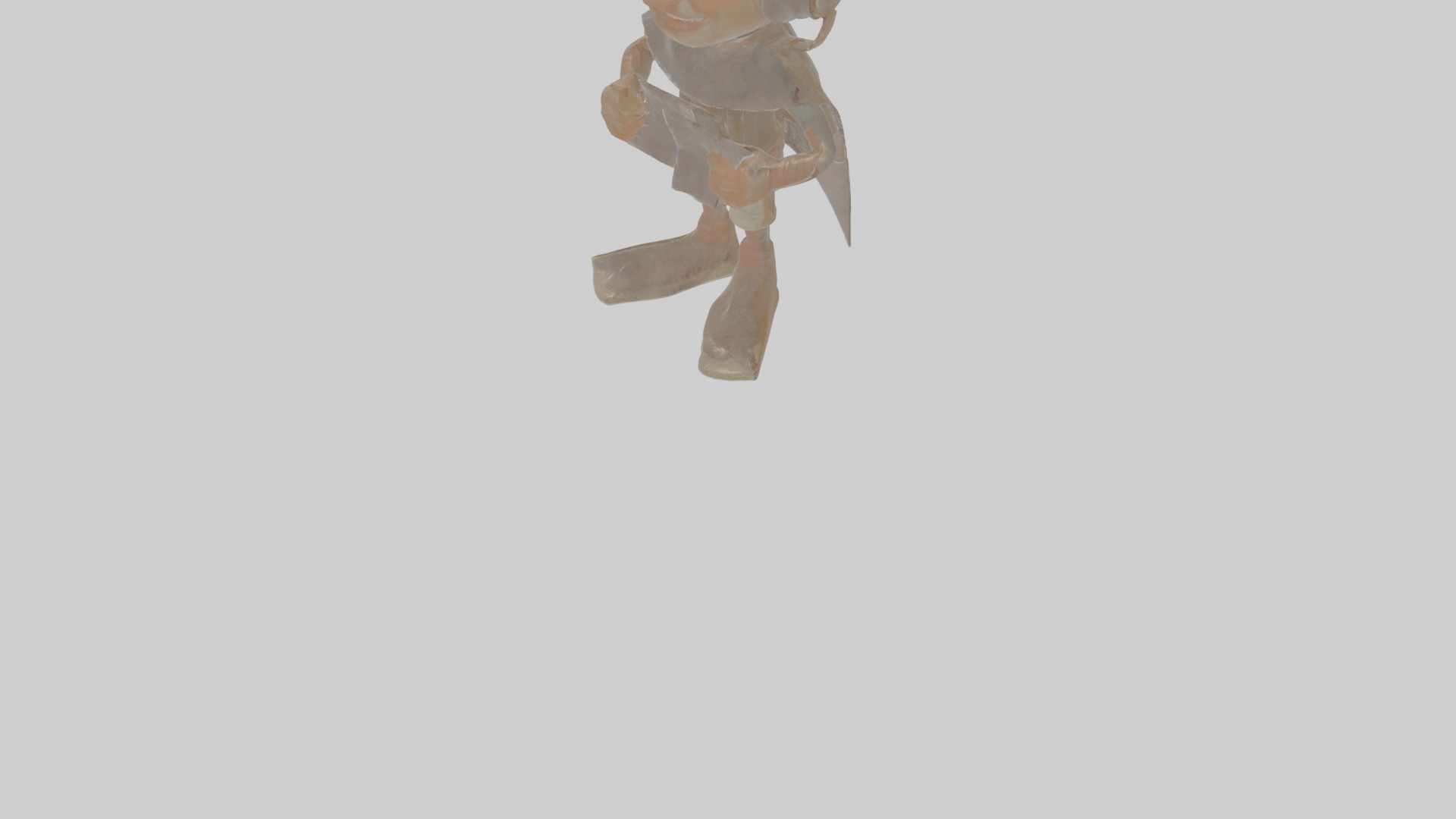 Cartoon Alistair the Abyssal Explorer Model Low-poly 3D model_9