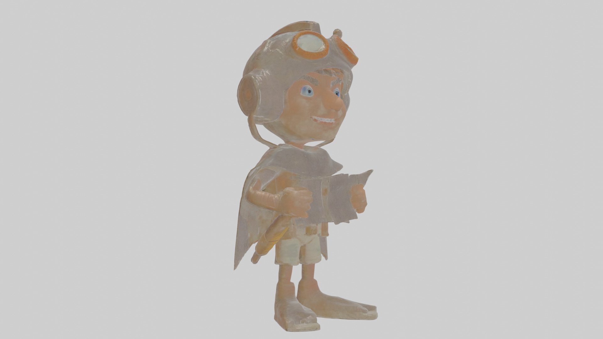 Cartoon Alistair the Abyssal Explorer Model Low-poly 3D model_16