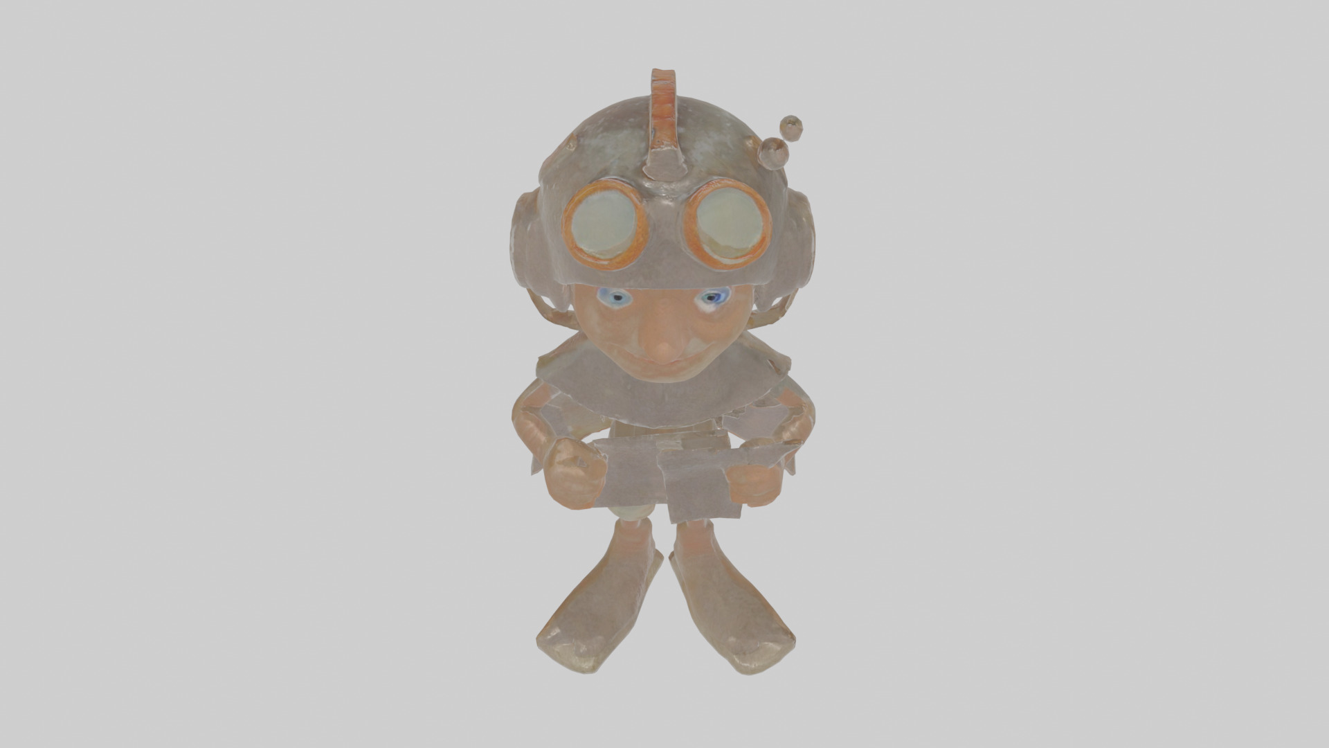 Cartoon Alistair the Abyssal Explorer Model Low-poly 3D model_25