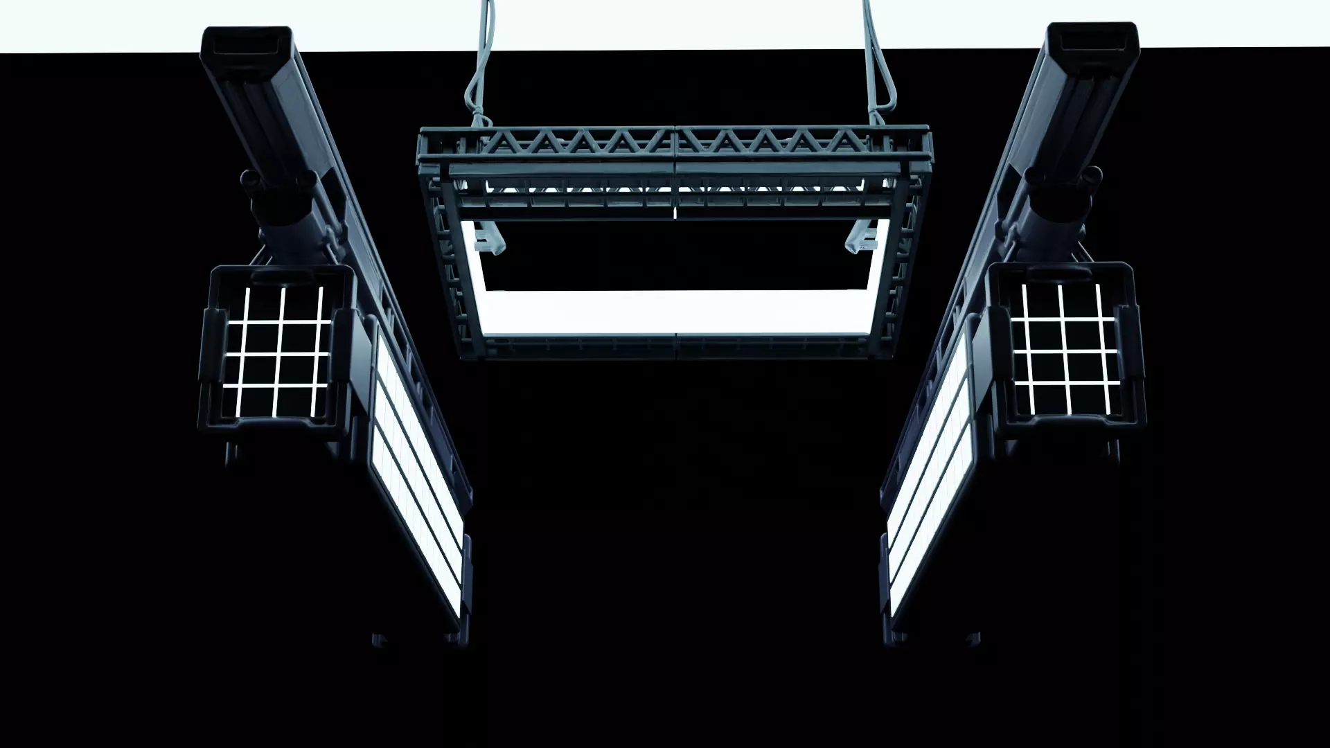 Concert Lights Truss Set of 2 High-Quality 3D model_0