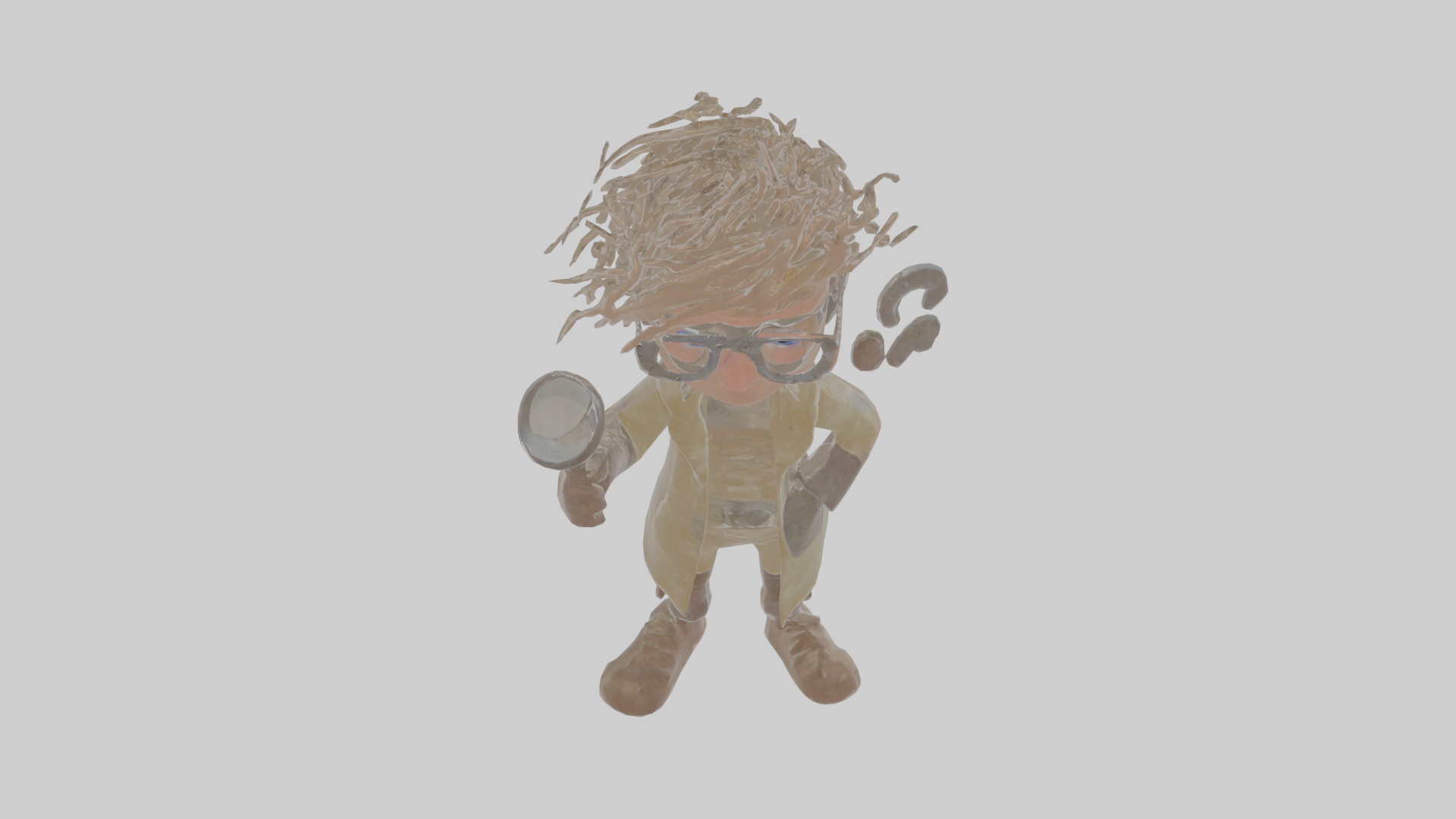 Cartoon Alistair the Analyzer of Anomalous Artifacts Model Low-poly 3D model_24