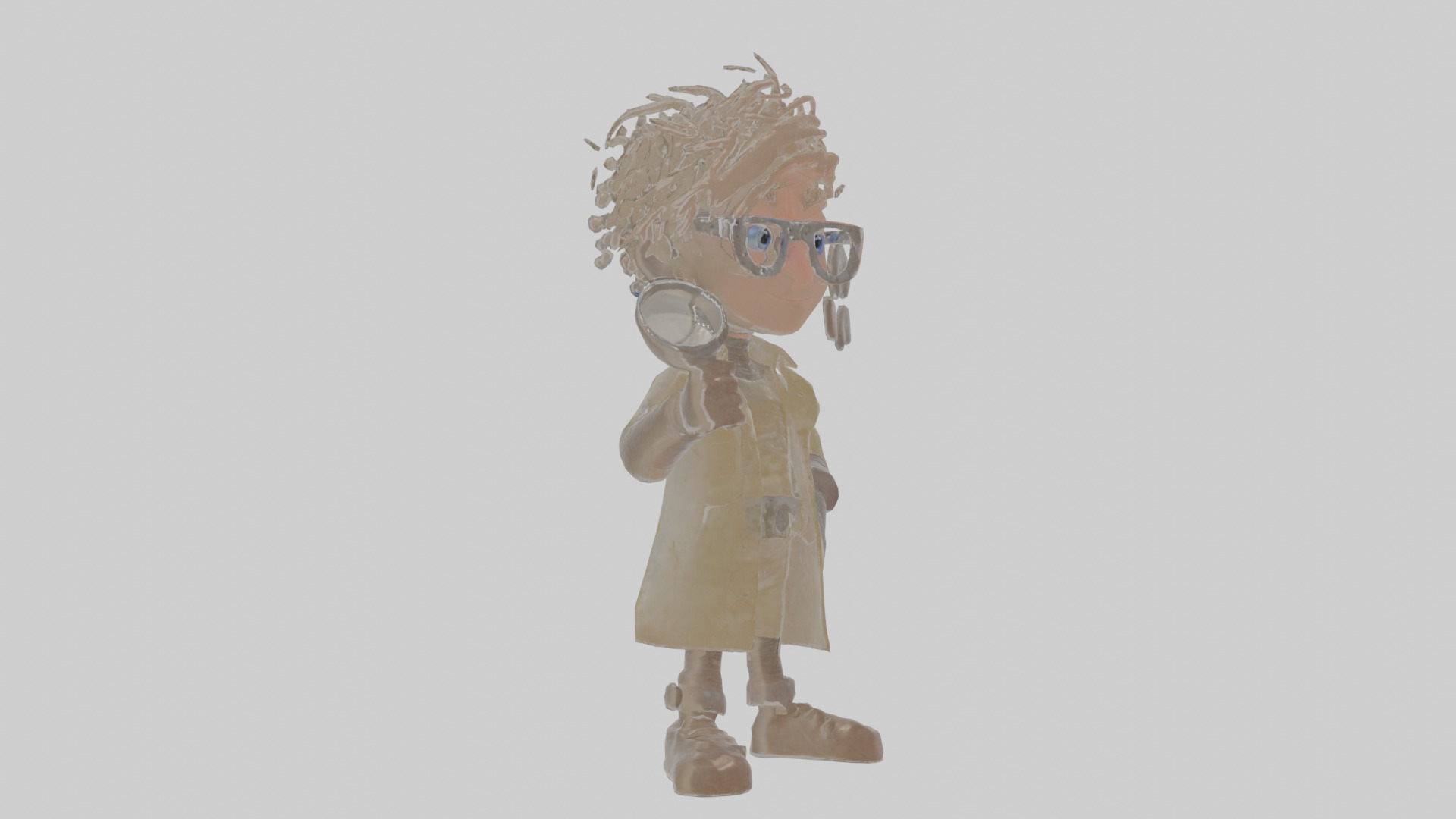 Cartoon Alistair the Analyzer of Anomalous Artifacts Model Low-poly 3D model_17