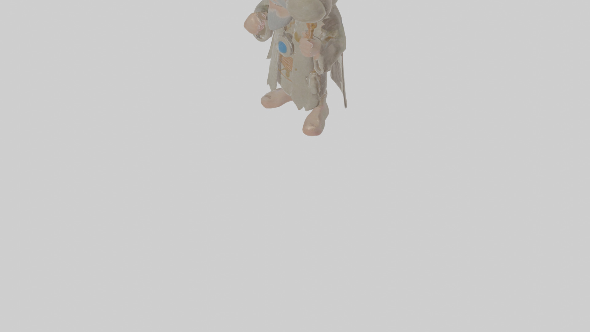 Cartoon Alistair the Appraiser of Accursed Amulets Model Low-poly 3D model_8