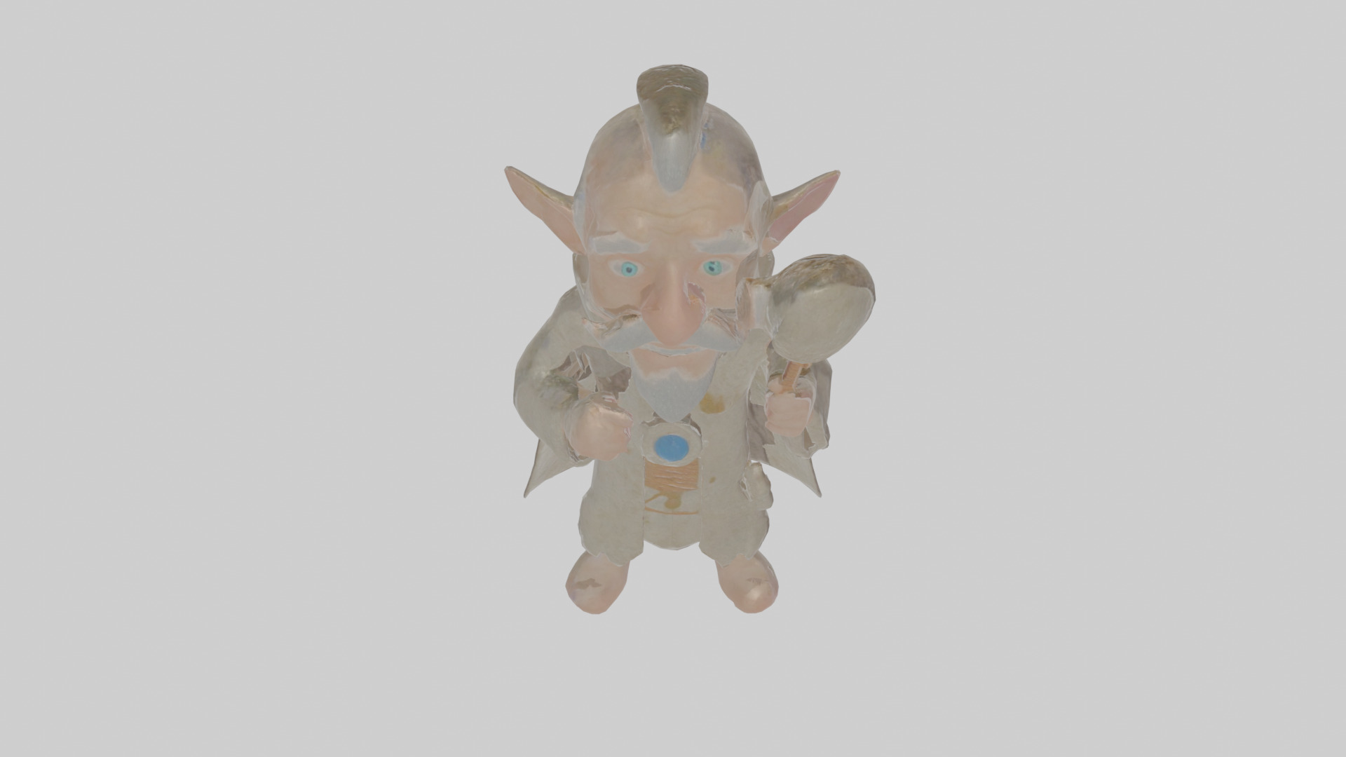 Cartoon Alistair the Appraiser of Accursed Amulets Model Low-poly 3D model_23