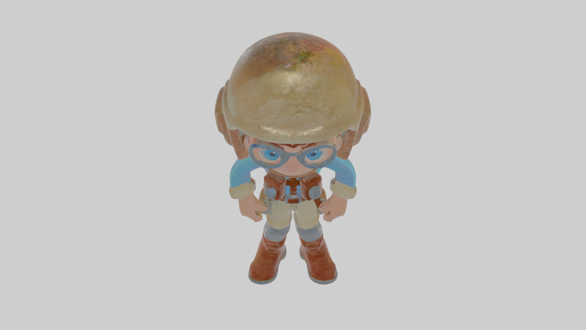 Cartoon Alistair the Astral Archaeologist Model Low-poly 3D model_25