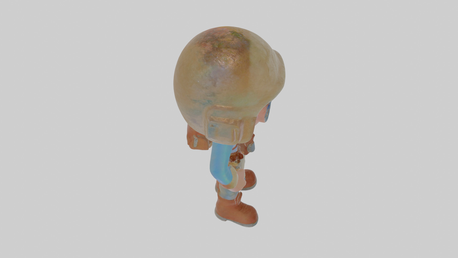 Cartoon Alistair the Astral Archaeologist Model Low-poly 3D model_28