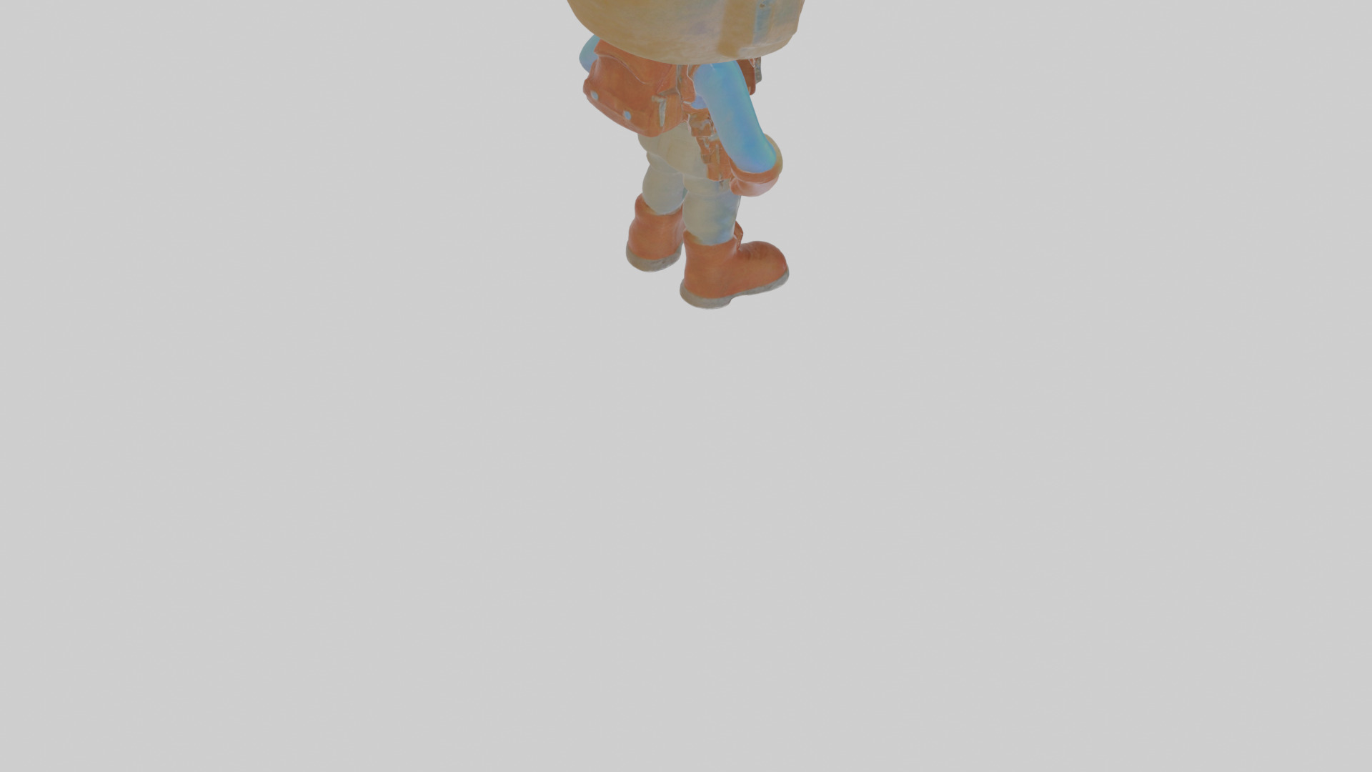 Cartoon Alistair the Astral Archaeologist Model Low-poly 3D model_7