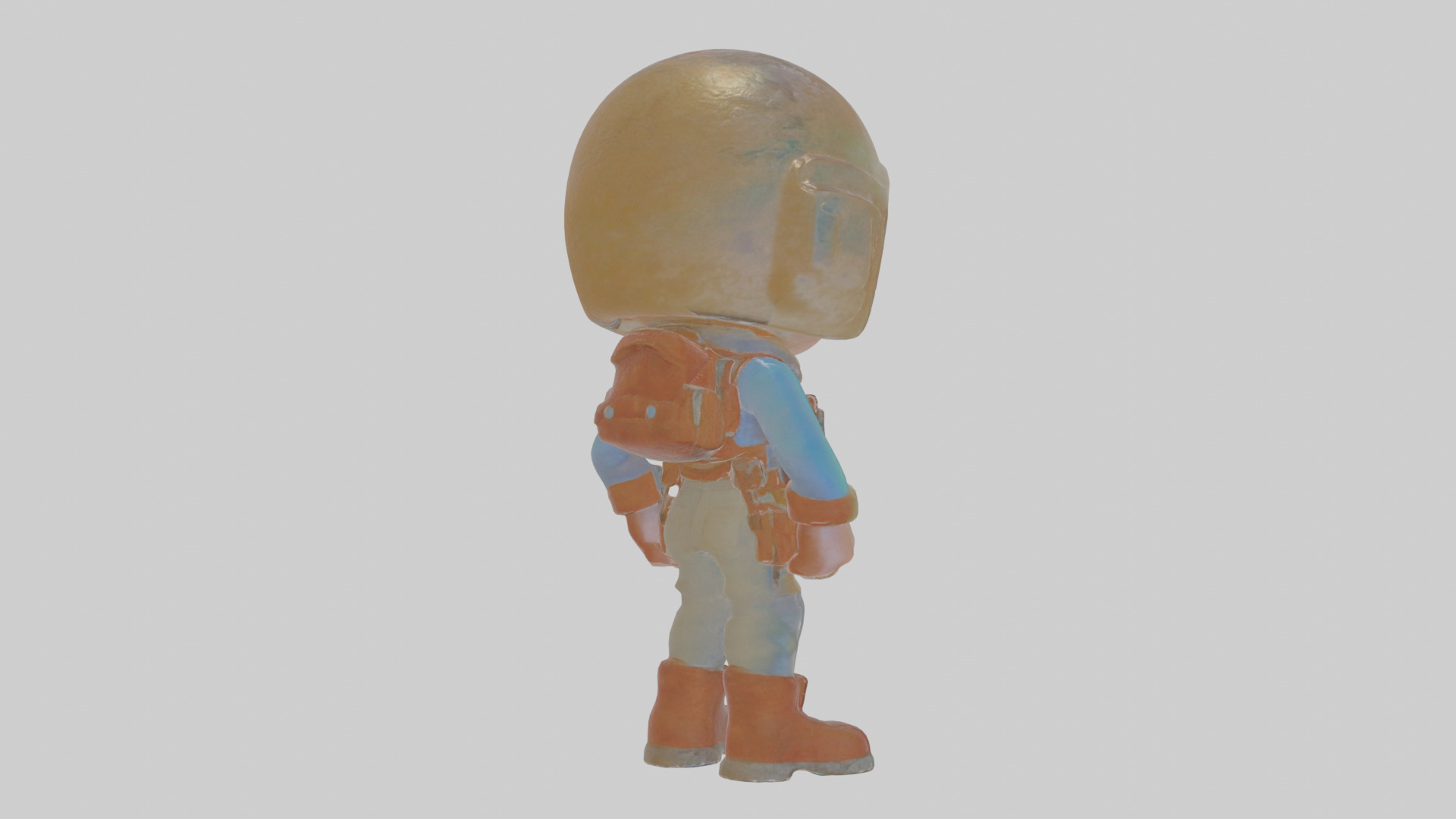 Cartoon Alistair the Astral Archaeologist Model Low-poly 3D model_4