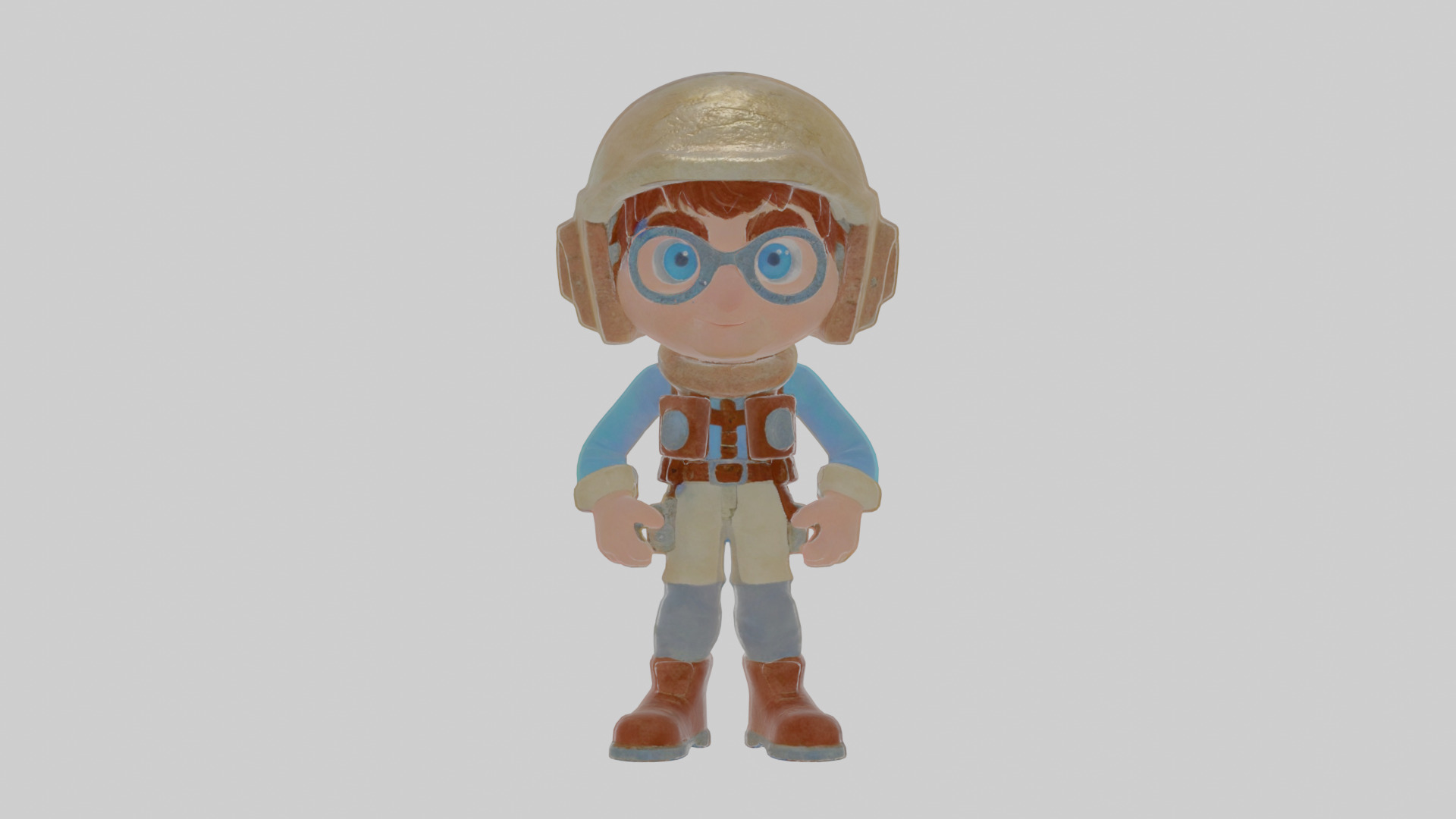 Cartoon Alistair the Astral Archaeologist Model Low-poly 3D model_14