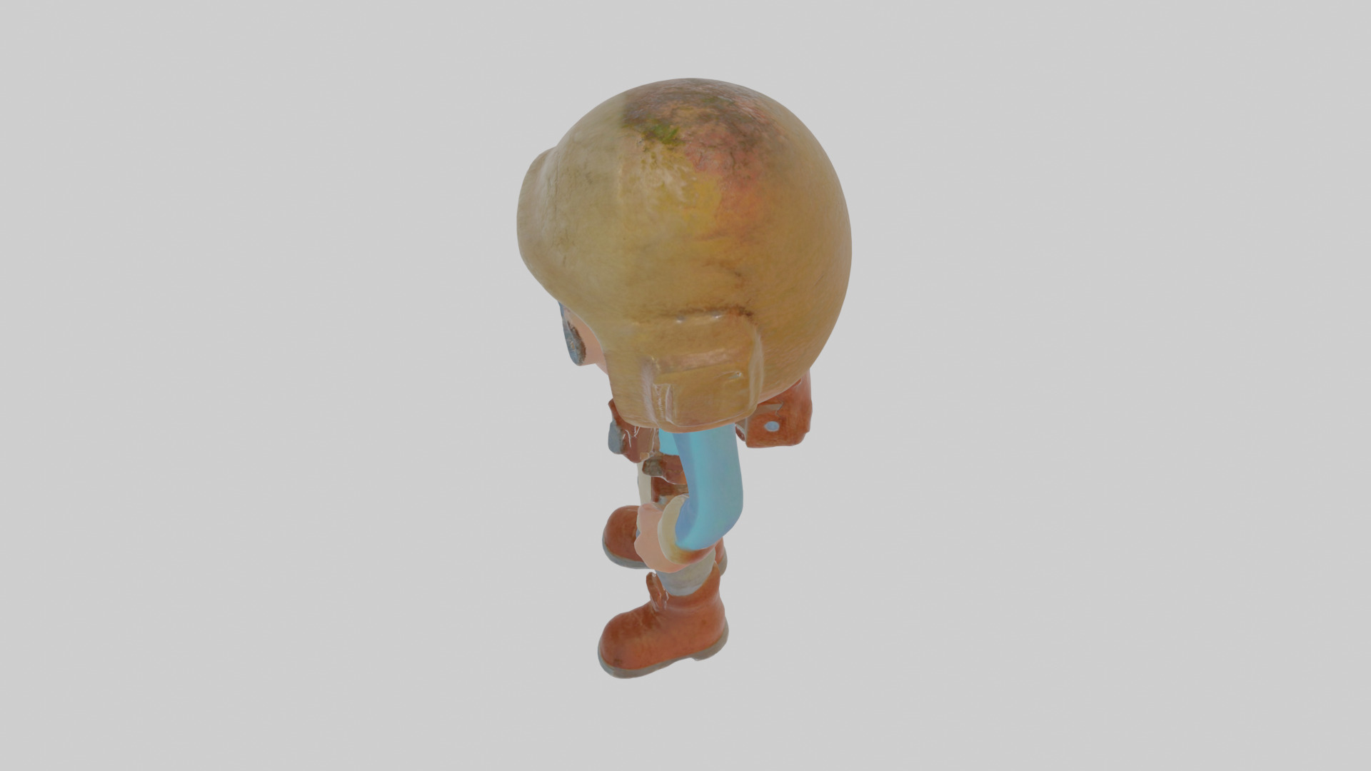 Cartoon Alistair the Astral Archaeologist Model Low-poly 3D model_26