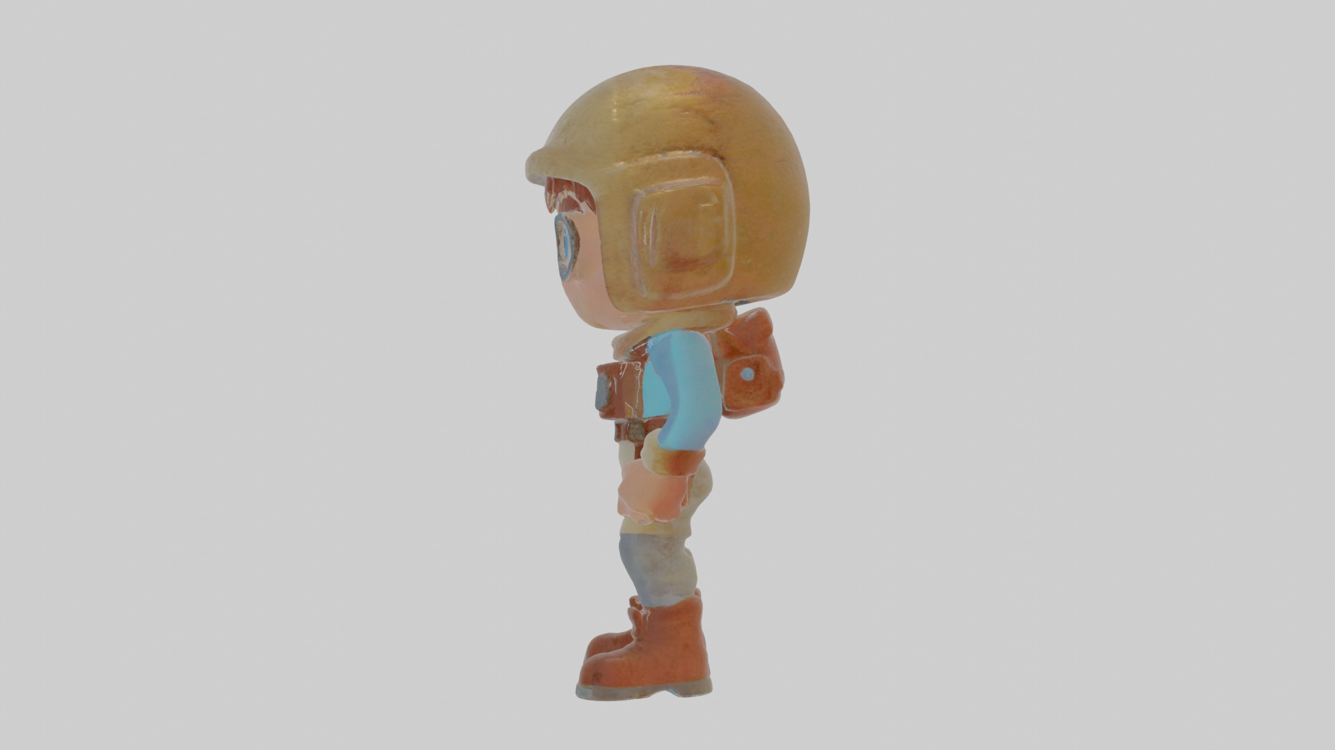 Cartoon Alistair the Astral Archaeologist Model Low-poly 3D model_18