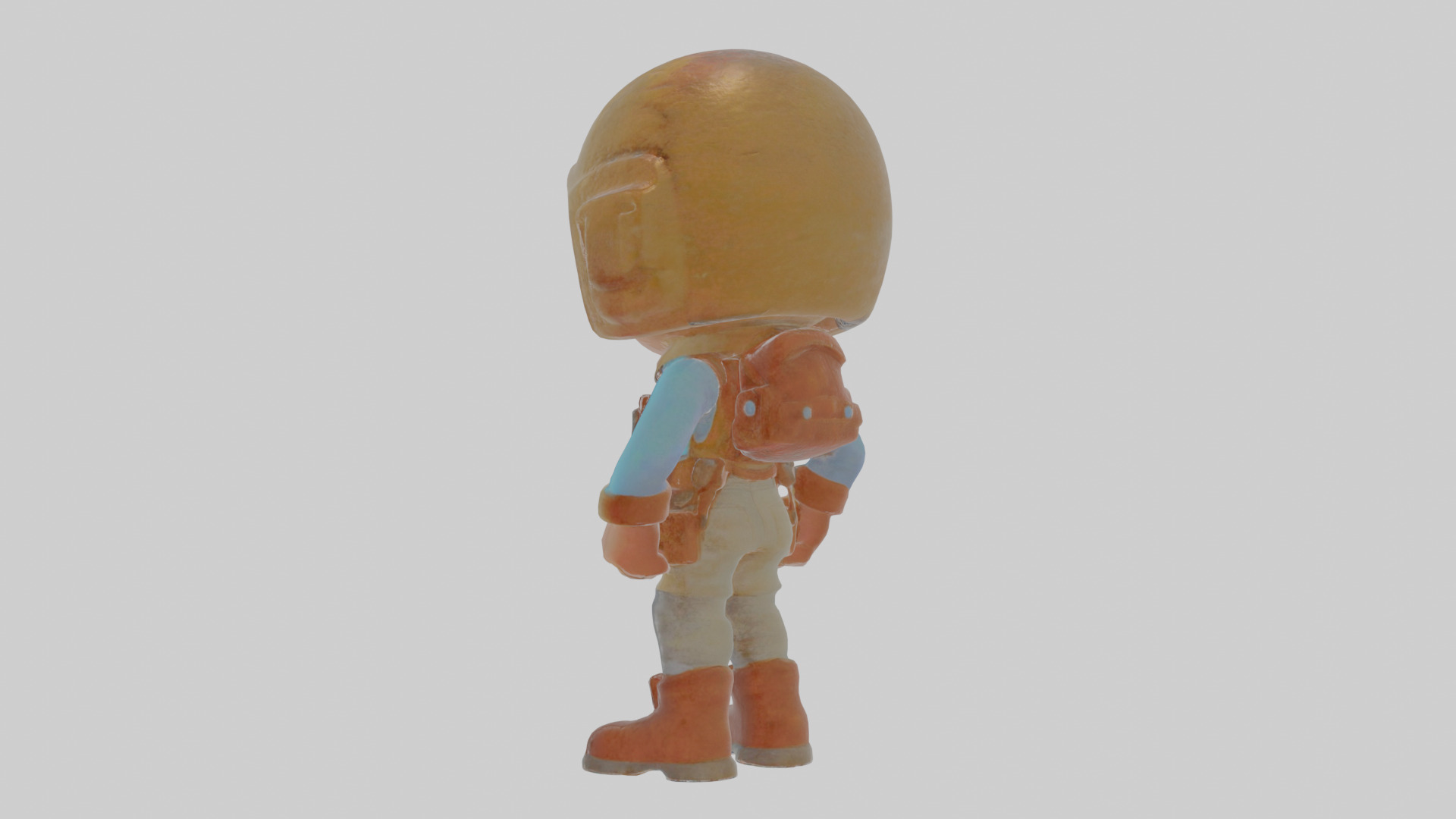 Cartoon Alistair the Astral Archaeologist Model Low-poly 3D model_2