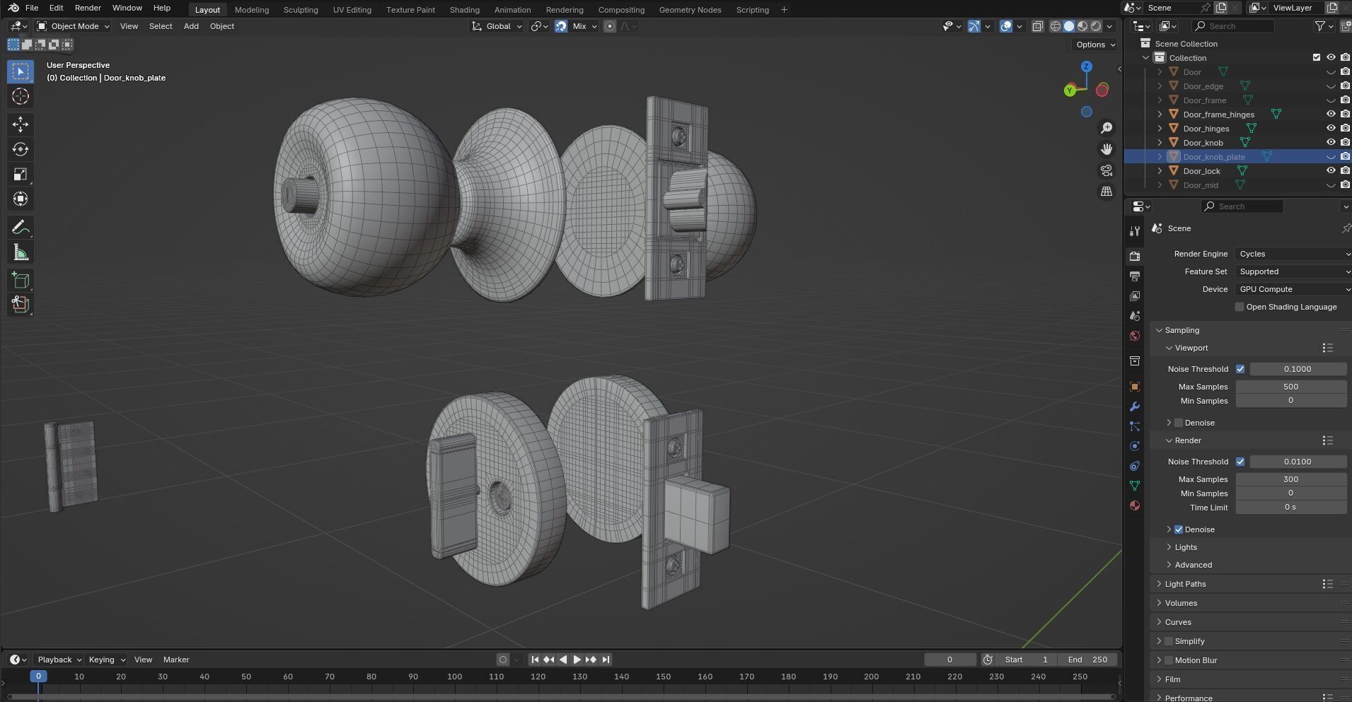 Door Design CG79 3D model_7