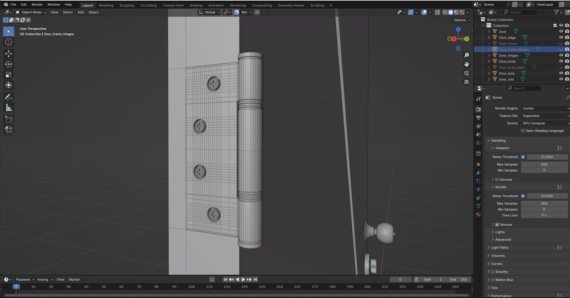 Door Design CG79 3D model_9