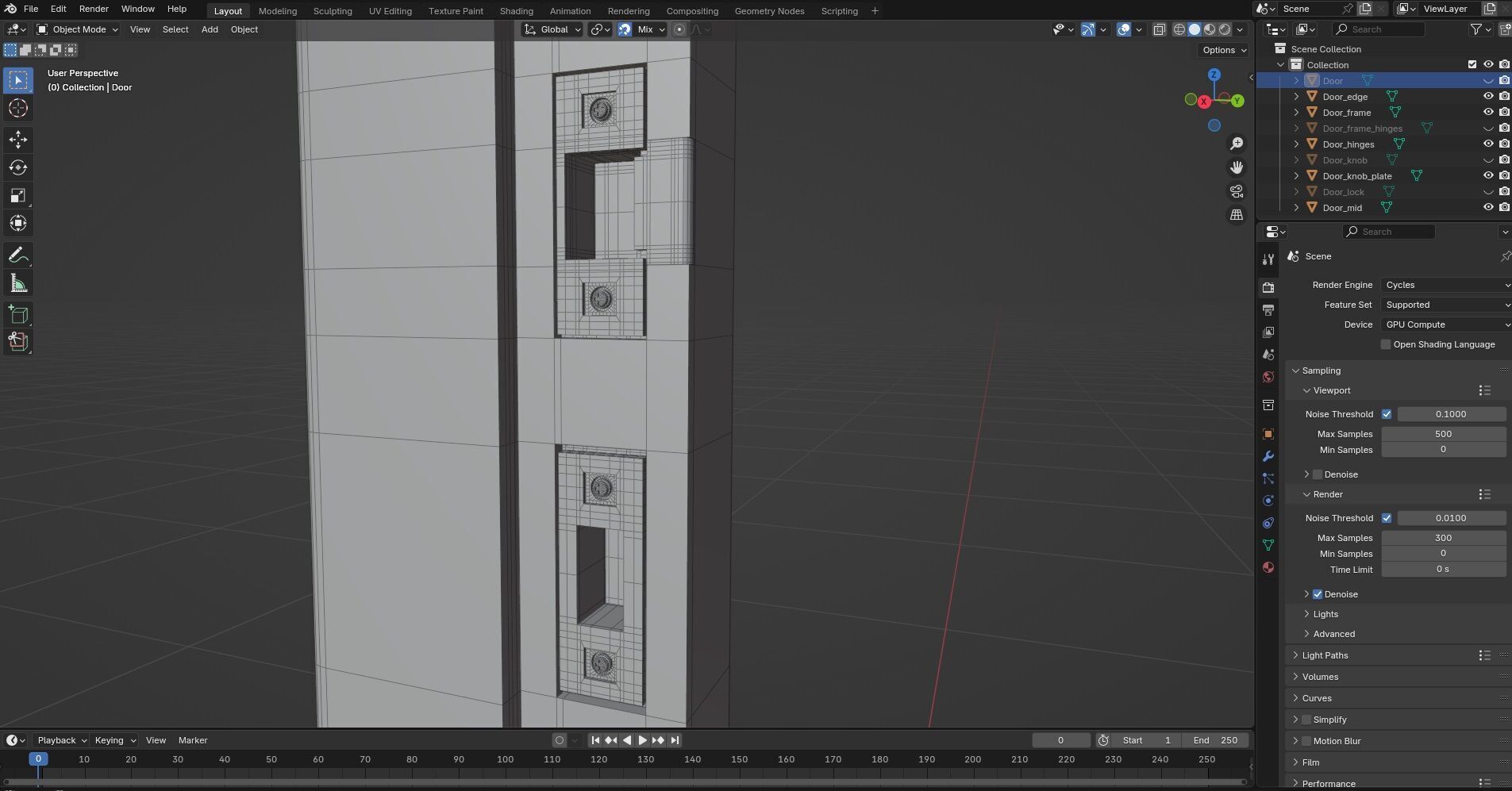 Door Design CG79 3D model_10