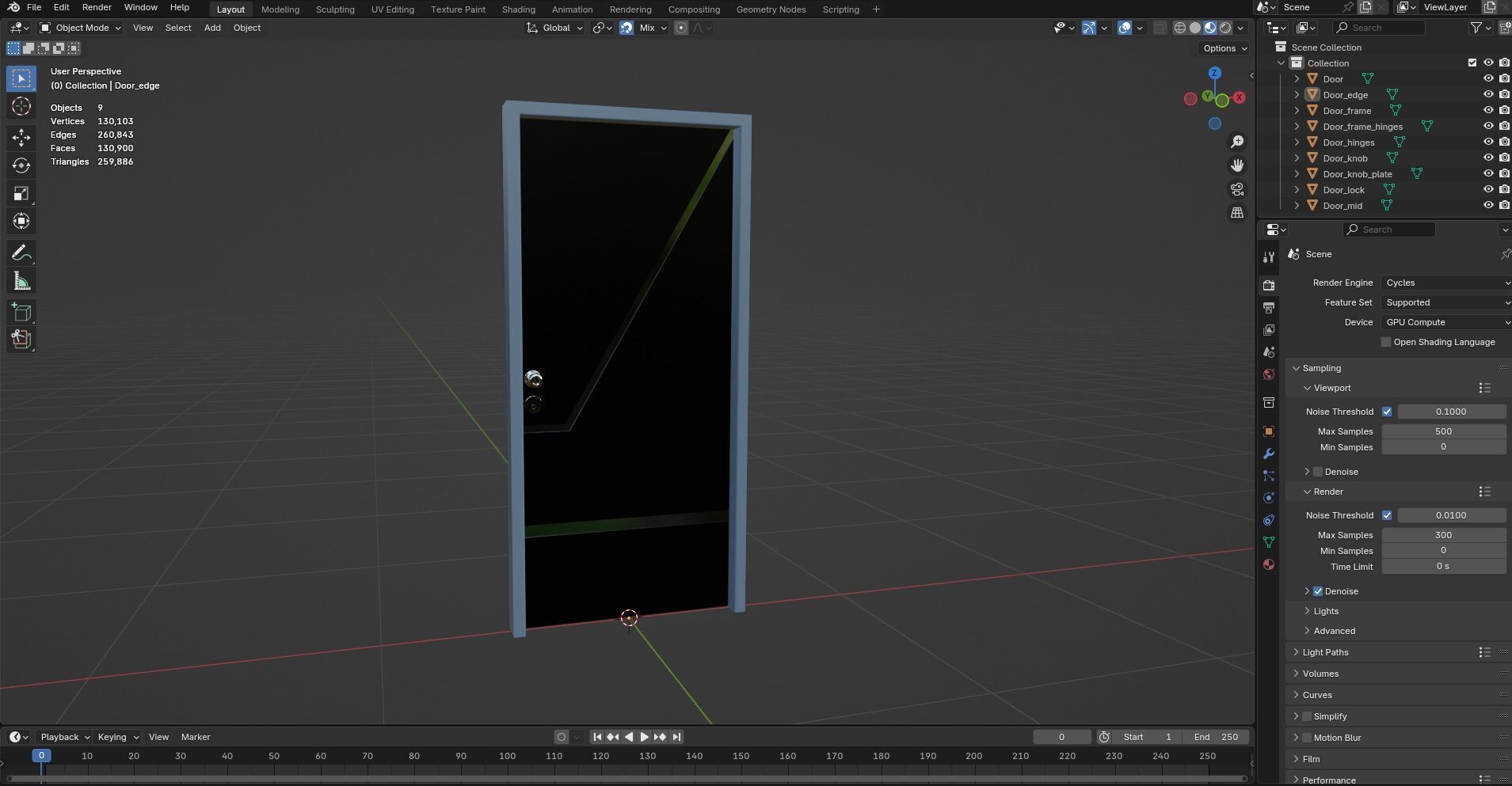 Door Design CG79 3D model_12