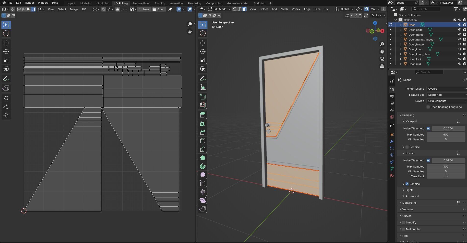 Door Design CG79 3D model_13
