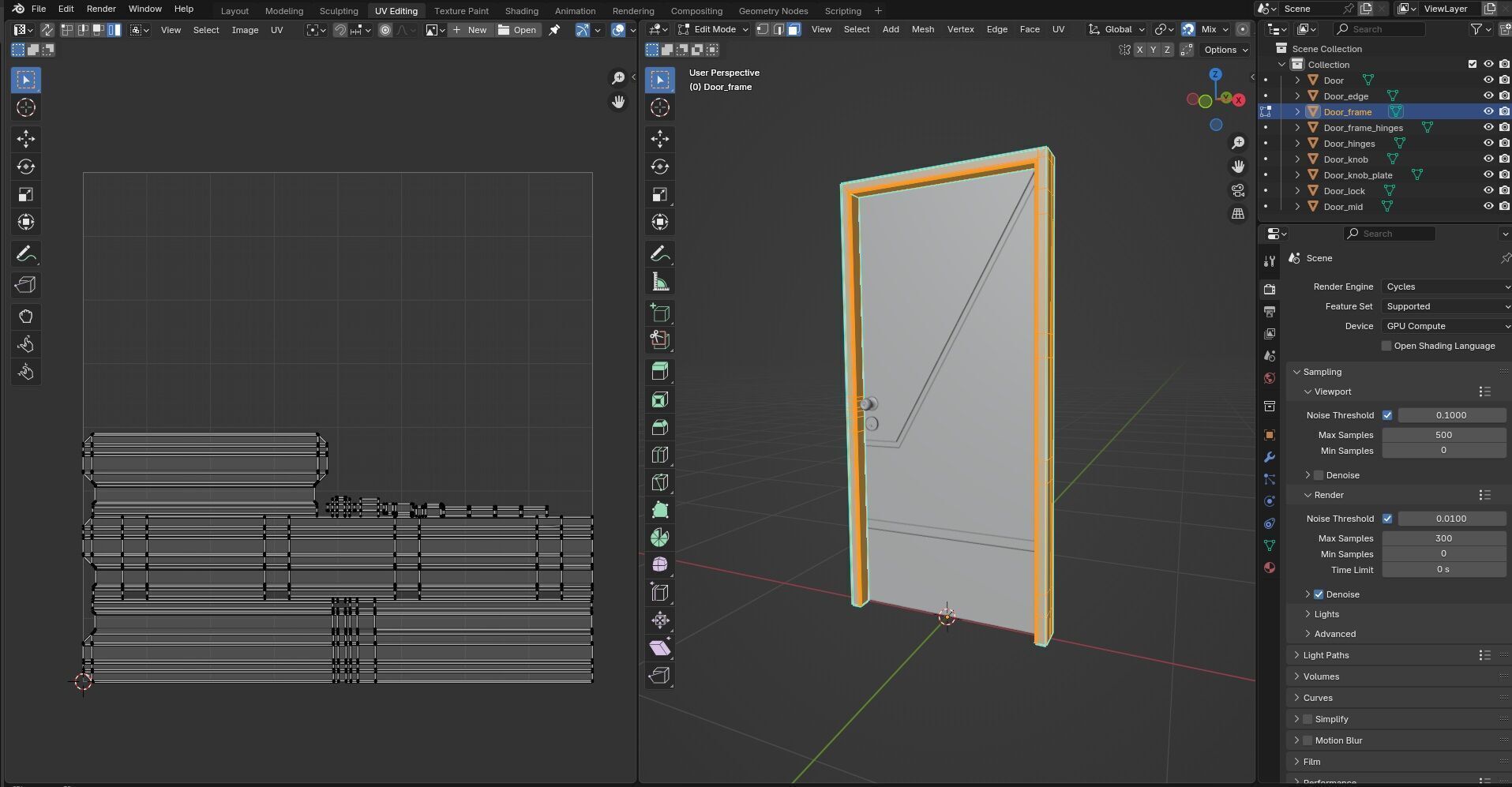 Door Design CG79 3D model_14