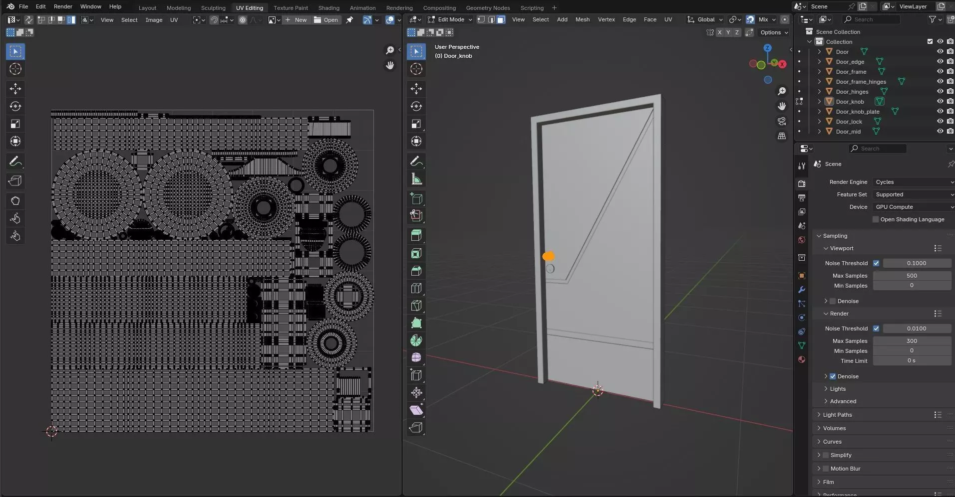Door Design CG79 3D model_16