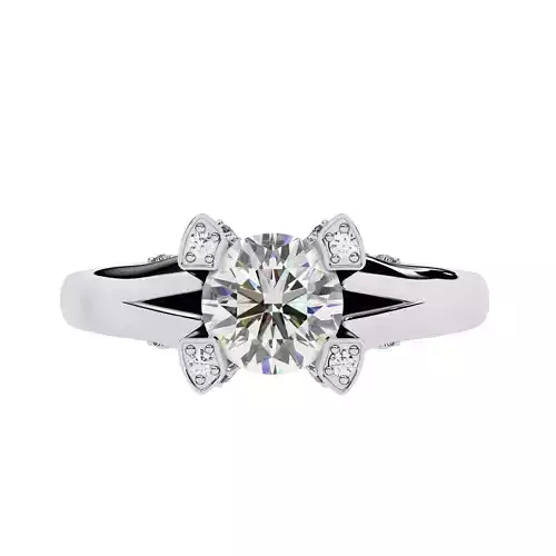ROUND  DIAMOND RING -CAD-077