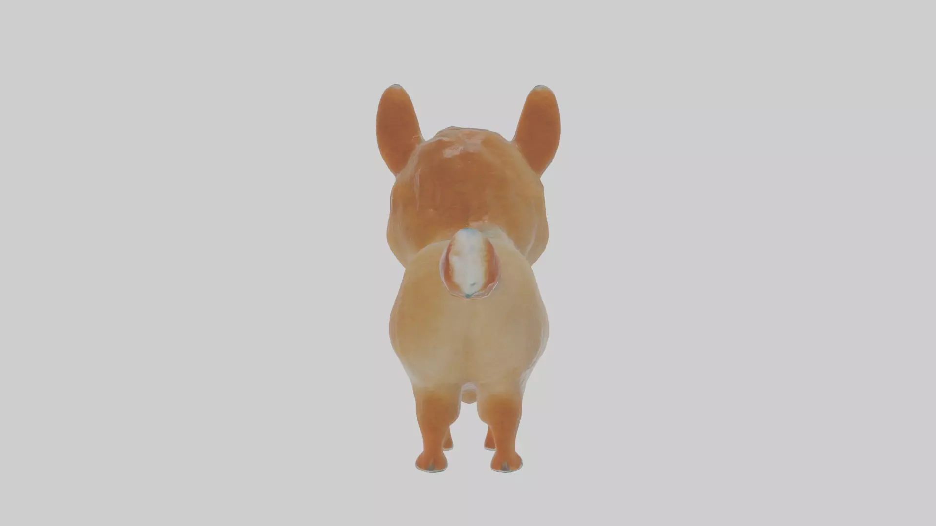 Cartoon Alpaca Low-poly 3D model_0