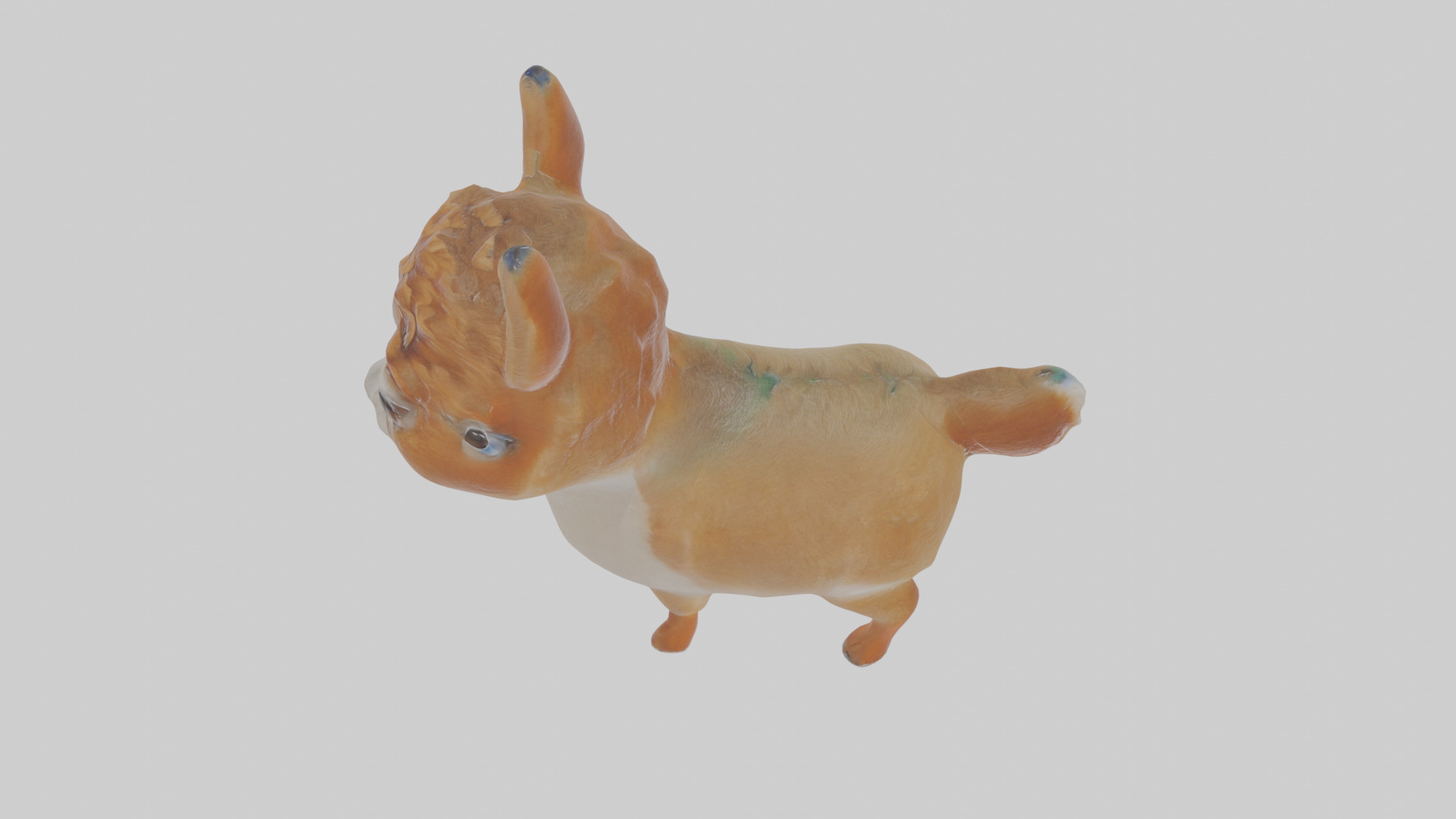 Cartoon Alpaca Low-poly 3D model_26