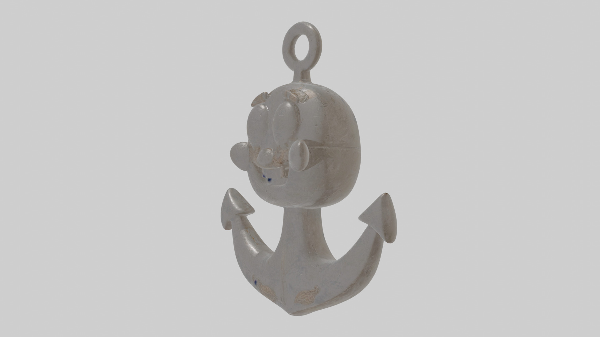 Cartoon Anchor Low-poly 3D model_13