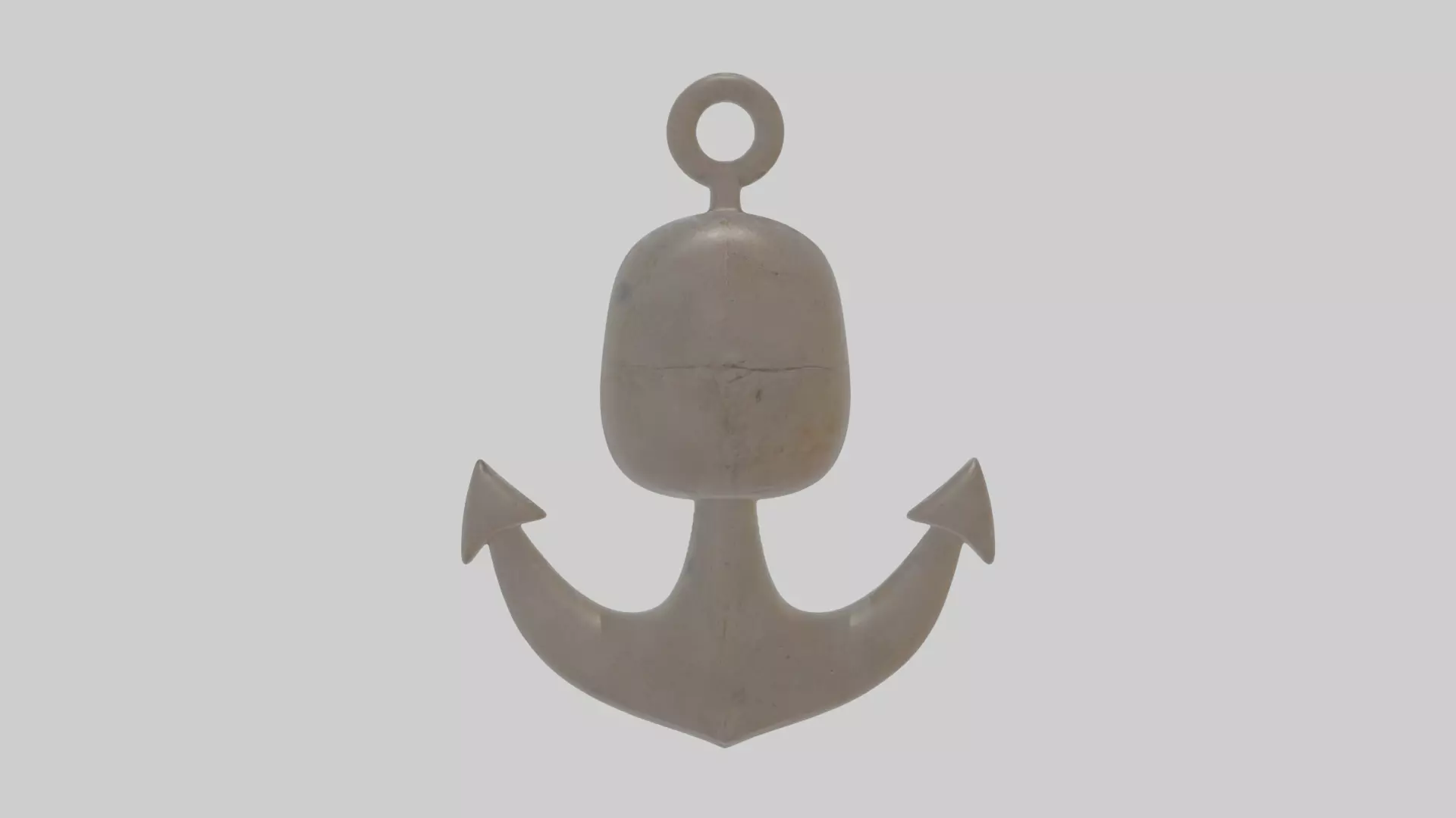 Cartoon Anchor Low-poly 3D model_0