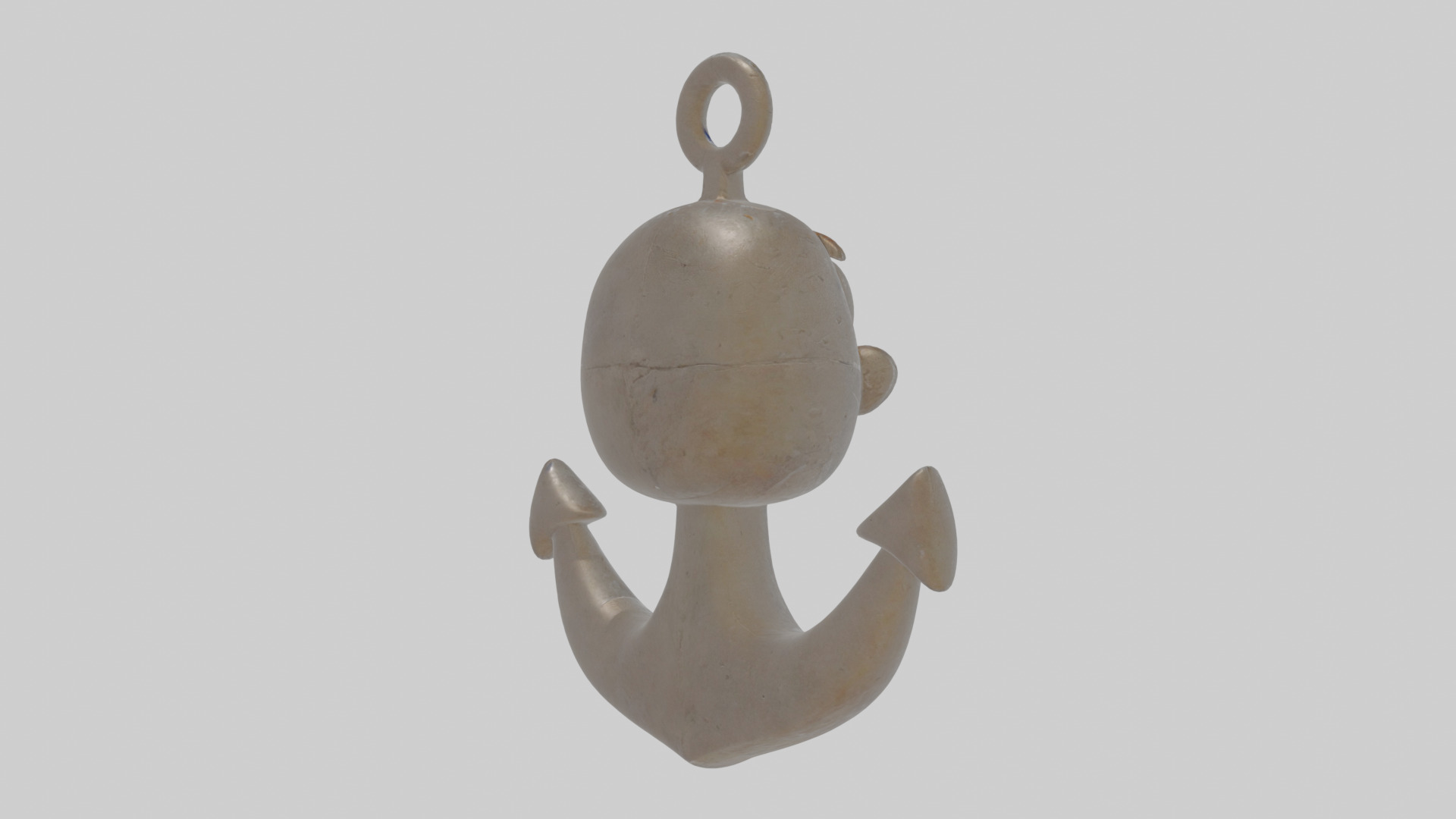Cartoon Anchor Low-poly 3D model_4
