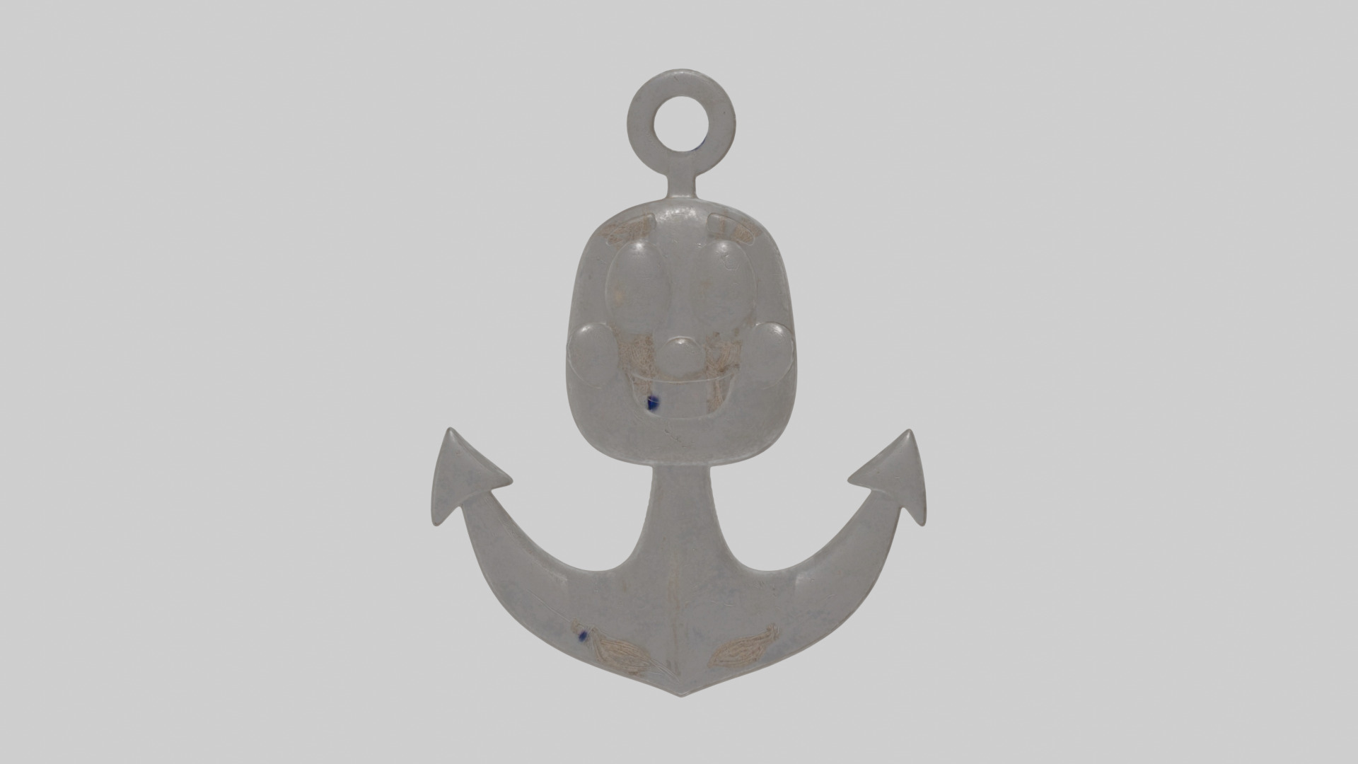 Cartoon Anchor Low-poly 3D model_15