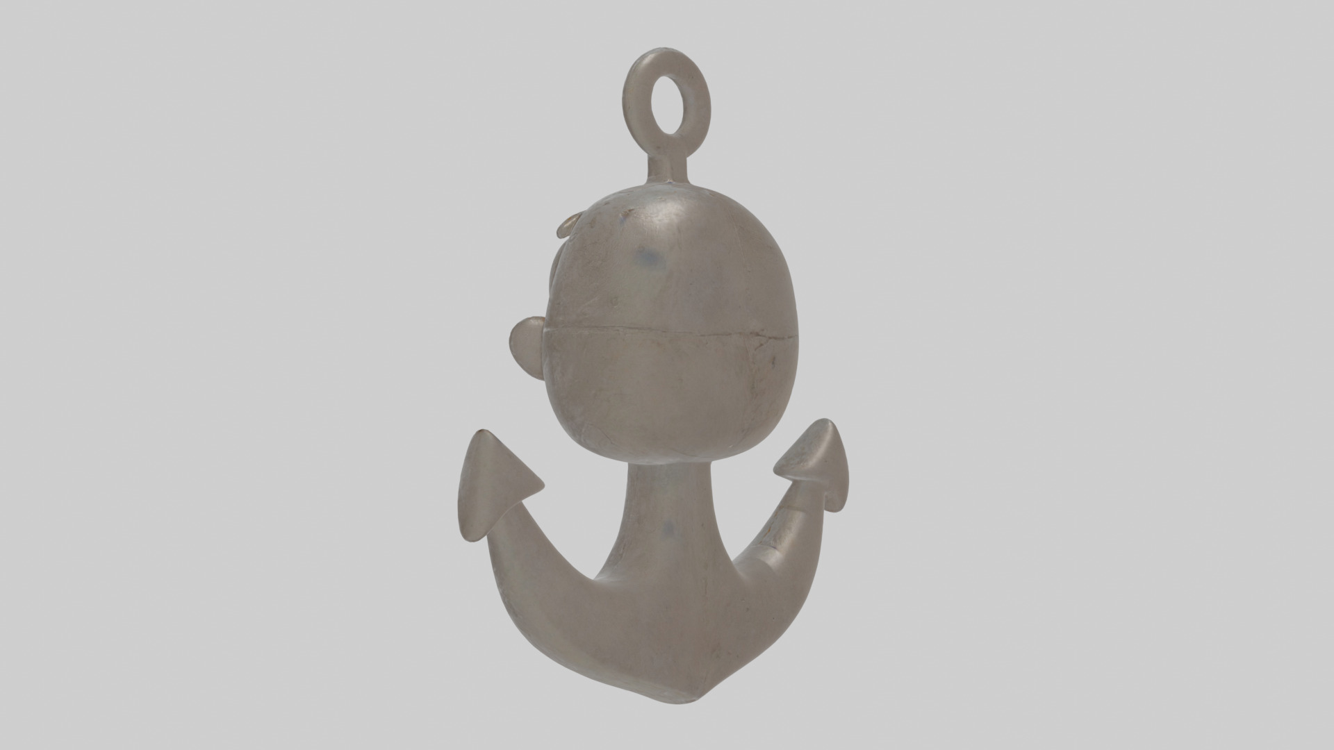 Cartoon Anchor Low-poly 3D model_2