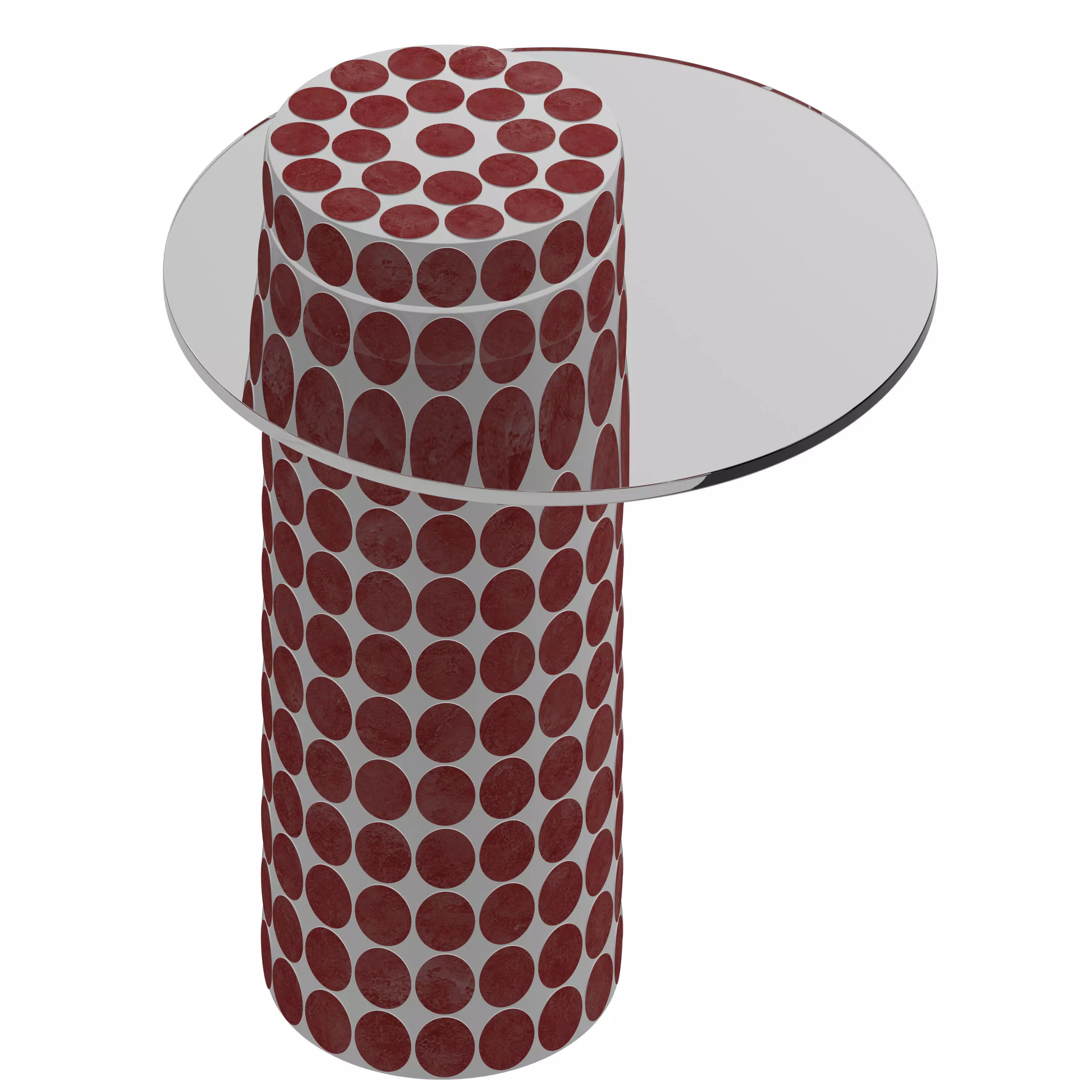 MT Round tile table 3D model_0