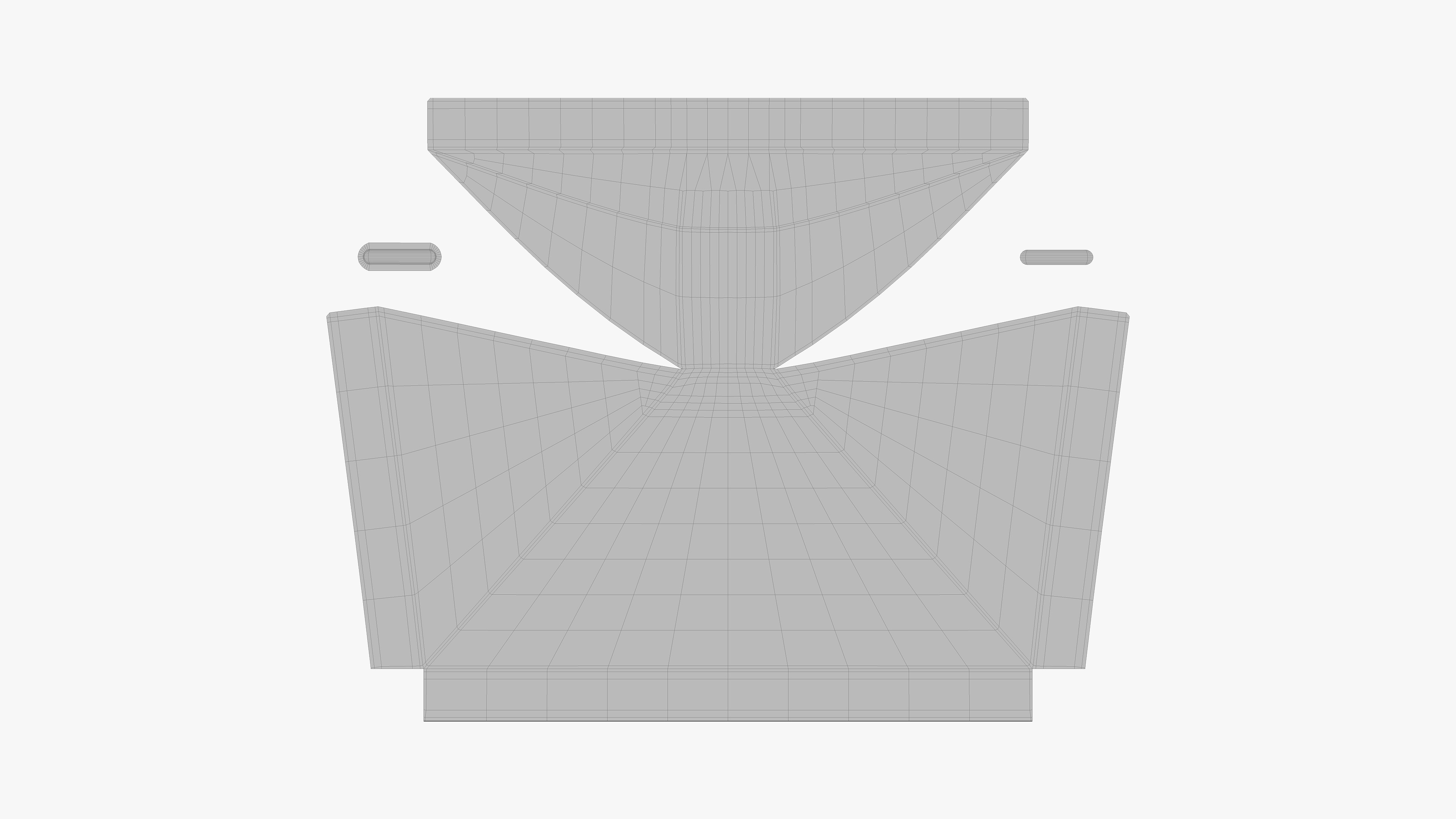 White Ceramic Sink Low-poly 3D model_8