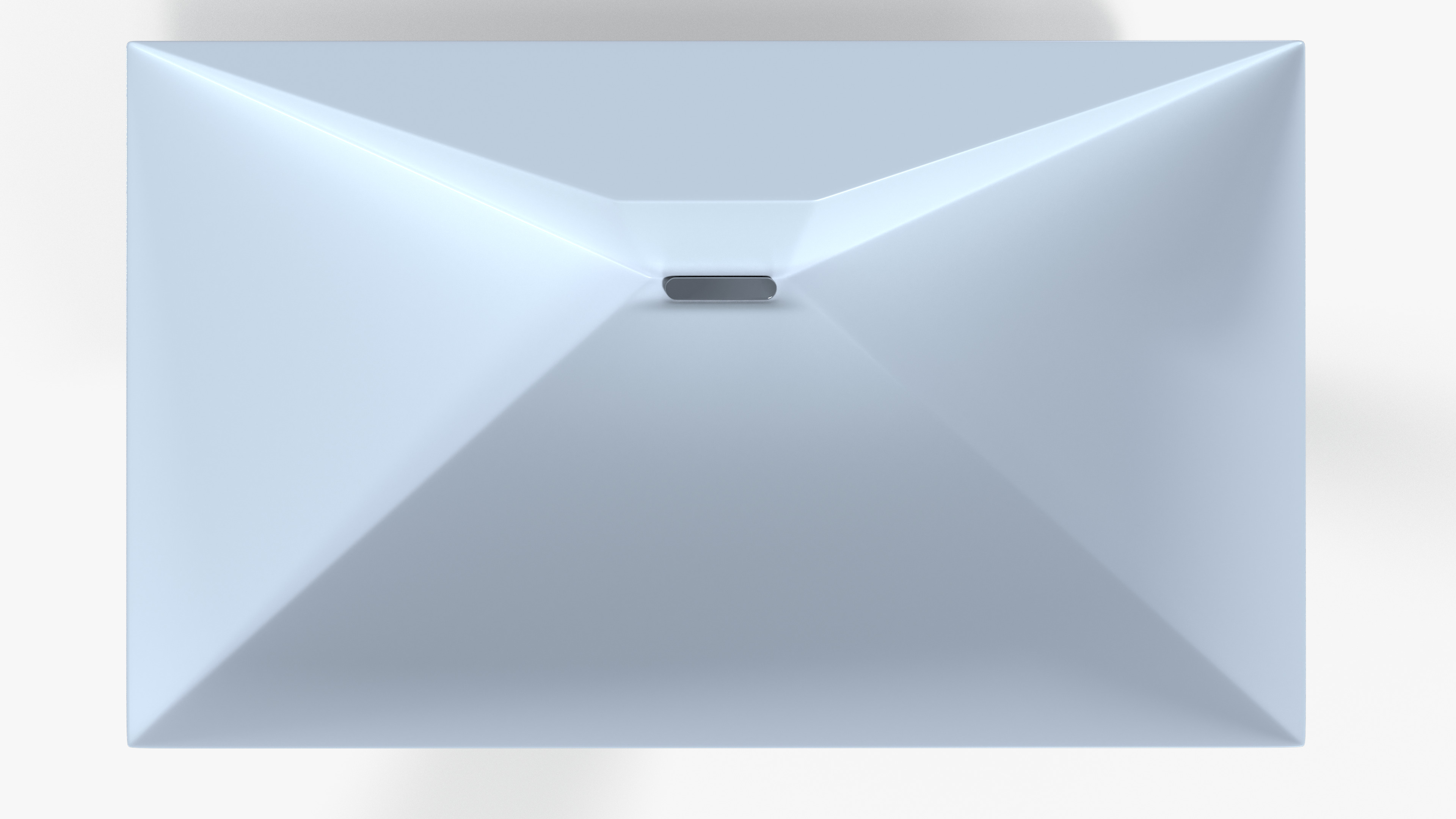 White Ceramic Sink Low-poly 3D model_2