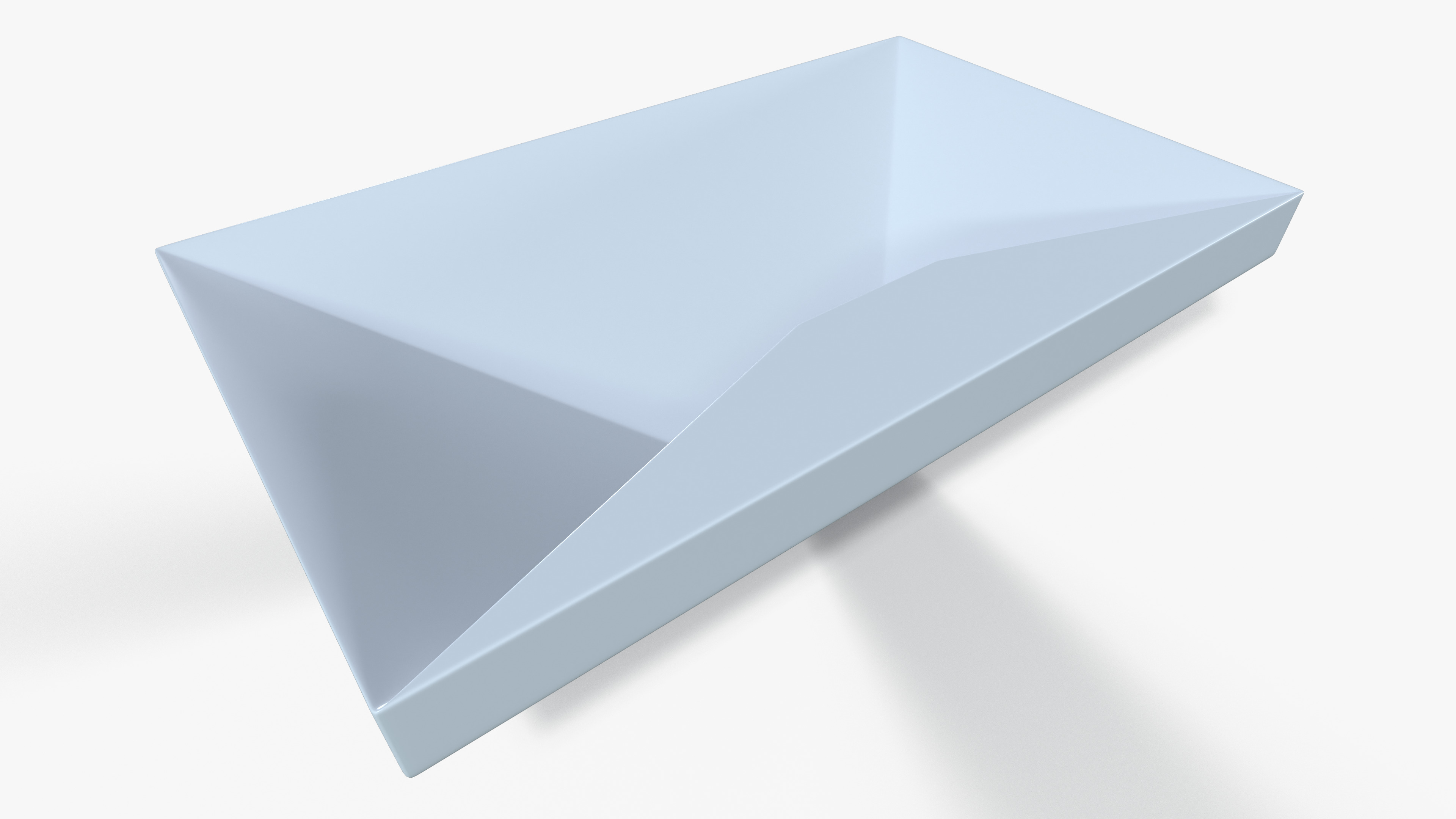 White Ceramic Sink Low-poly 3D model_4
