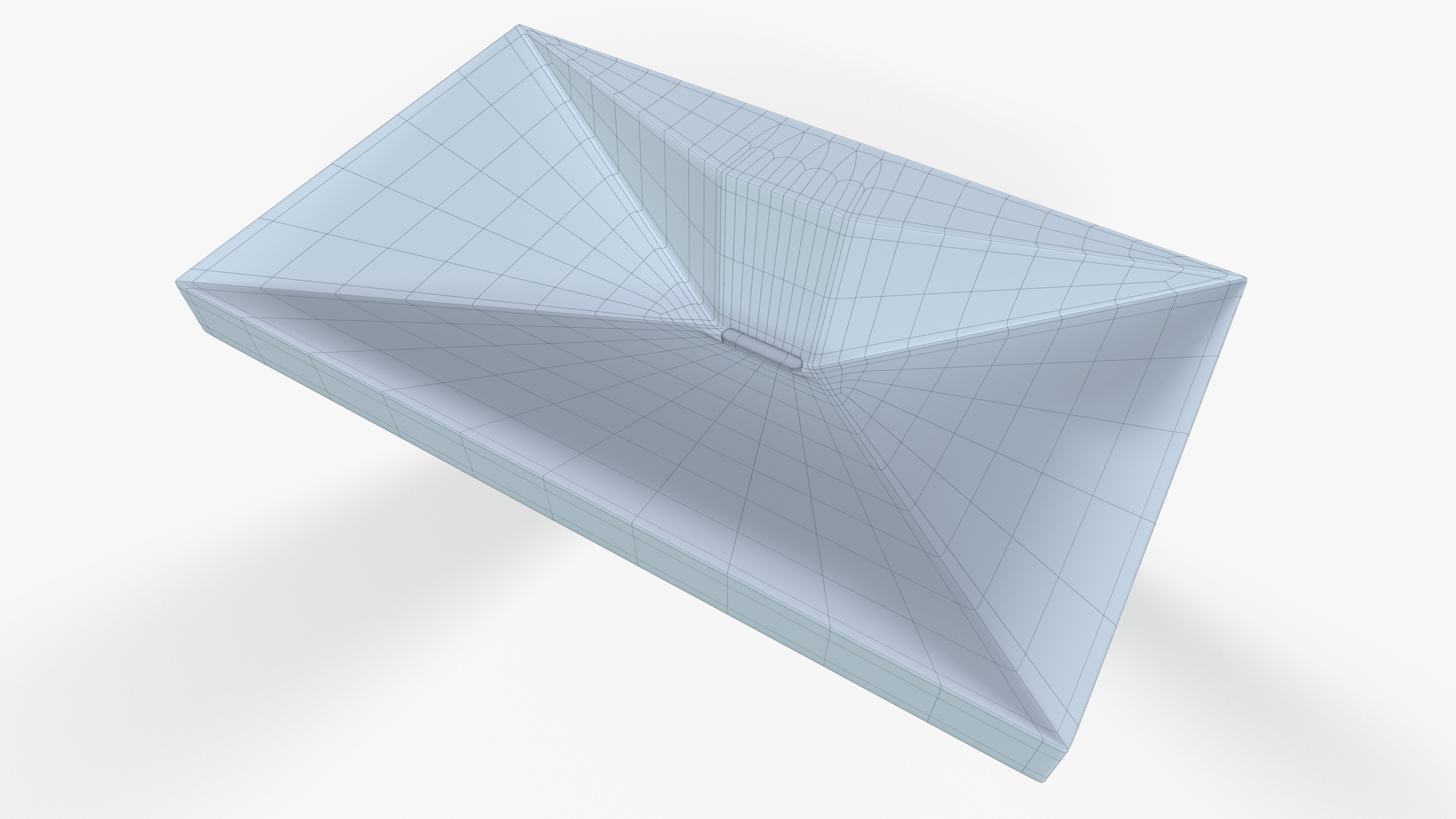 White Ceramic Sink Low-poly 3D model_6