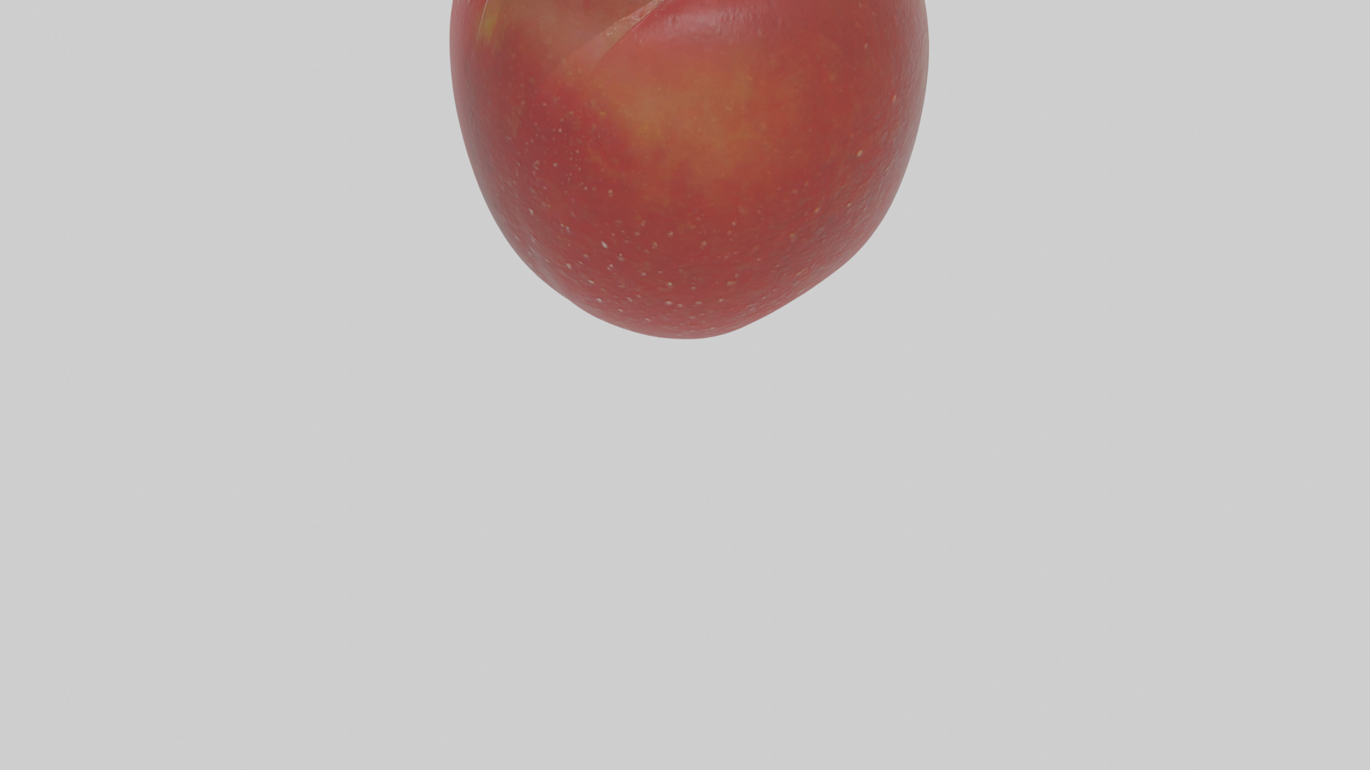 Cartoon Apple Low-poly 3D model_5