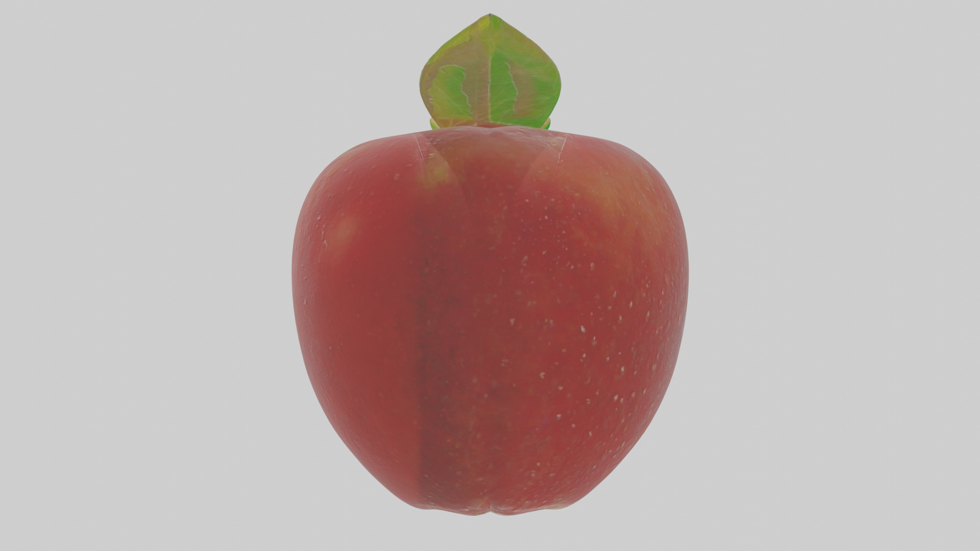 Cartoon Apple Low-poly 3D model_18