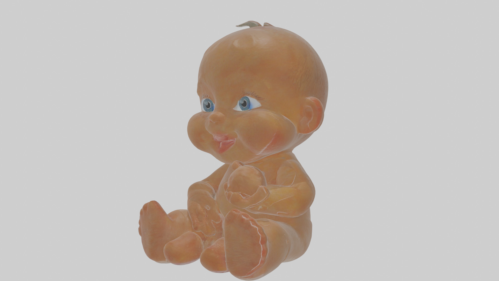 Cartoon Baby Low-poly 3D model_17