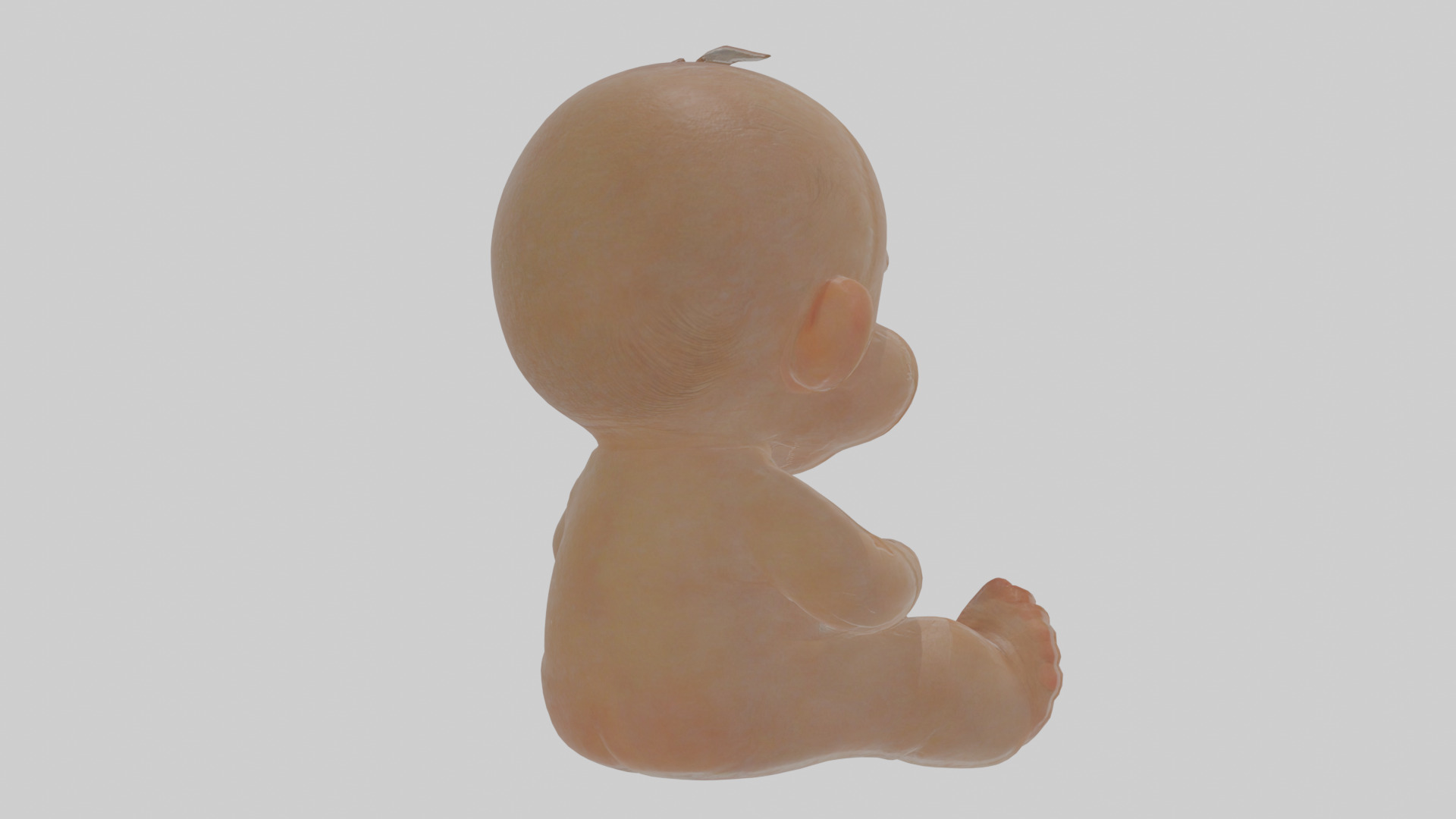 Cartoon Baby Low-poly 3D model_4