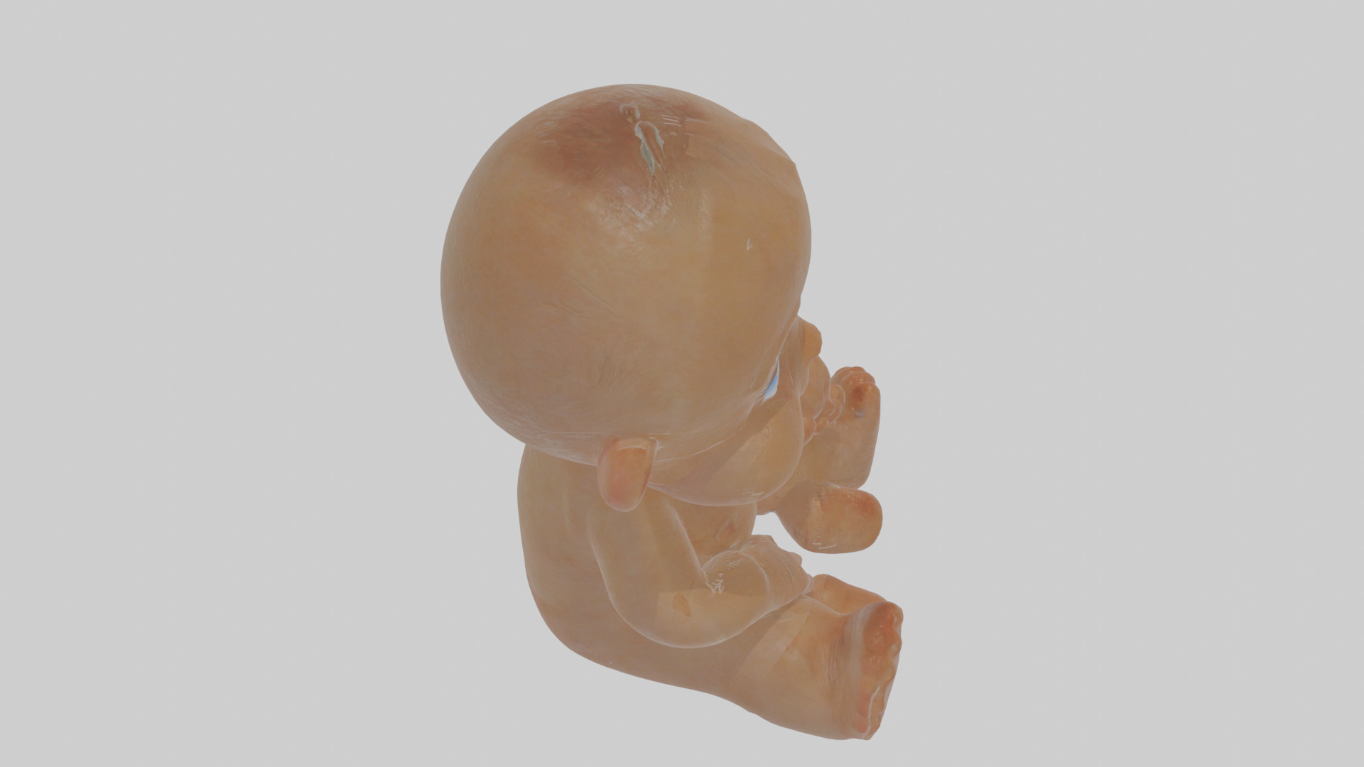 Cartoon Baby Low-poly 3D model_27