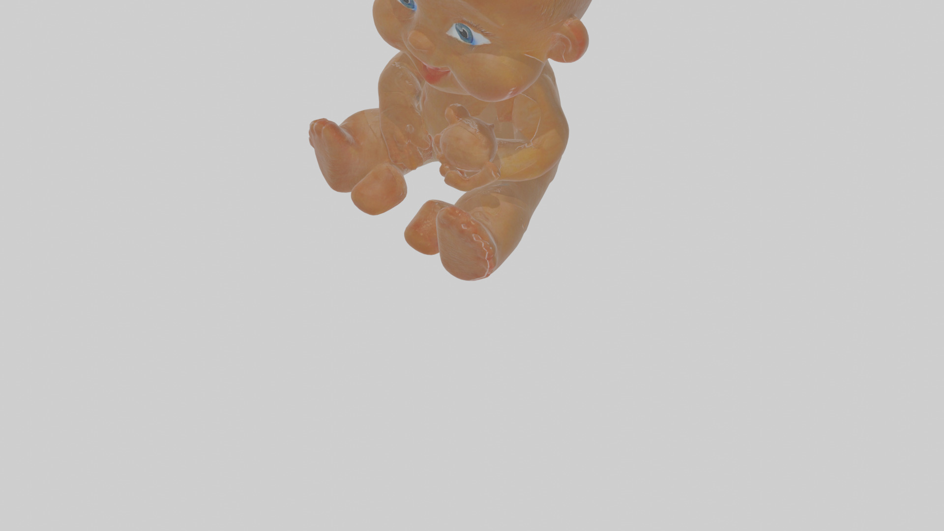 Cartoon Baby Low-poly 3D model_9