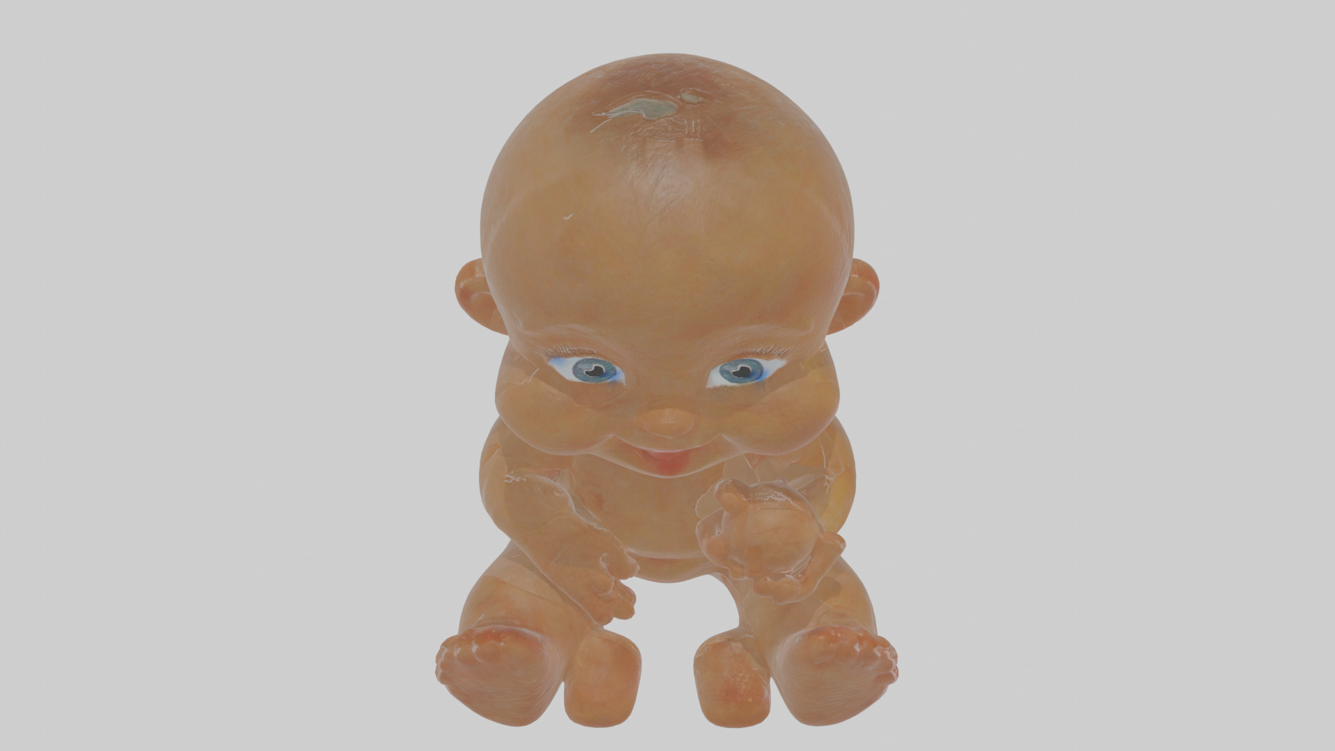 Cartoon Baby Low-poly 3D model_25