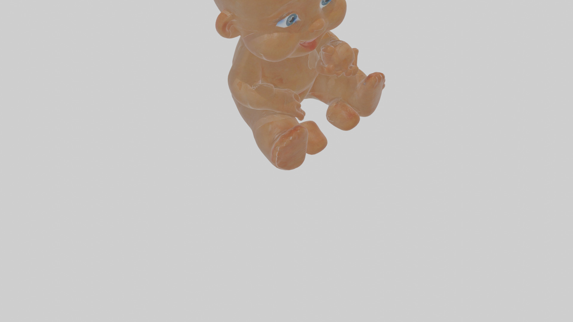 Cartoon Baby Low-poly 3D model_11
